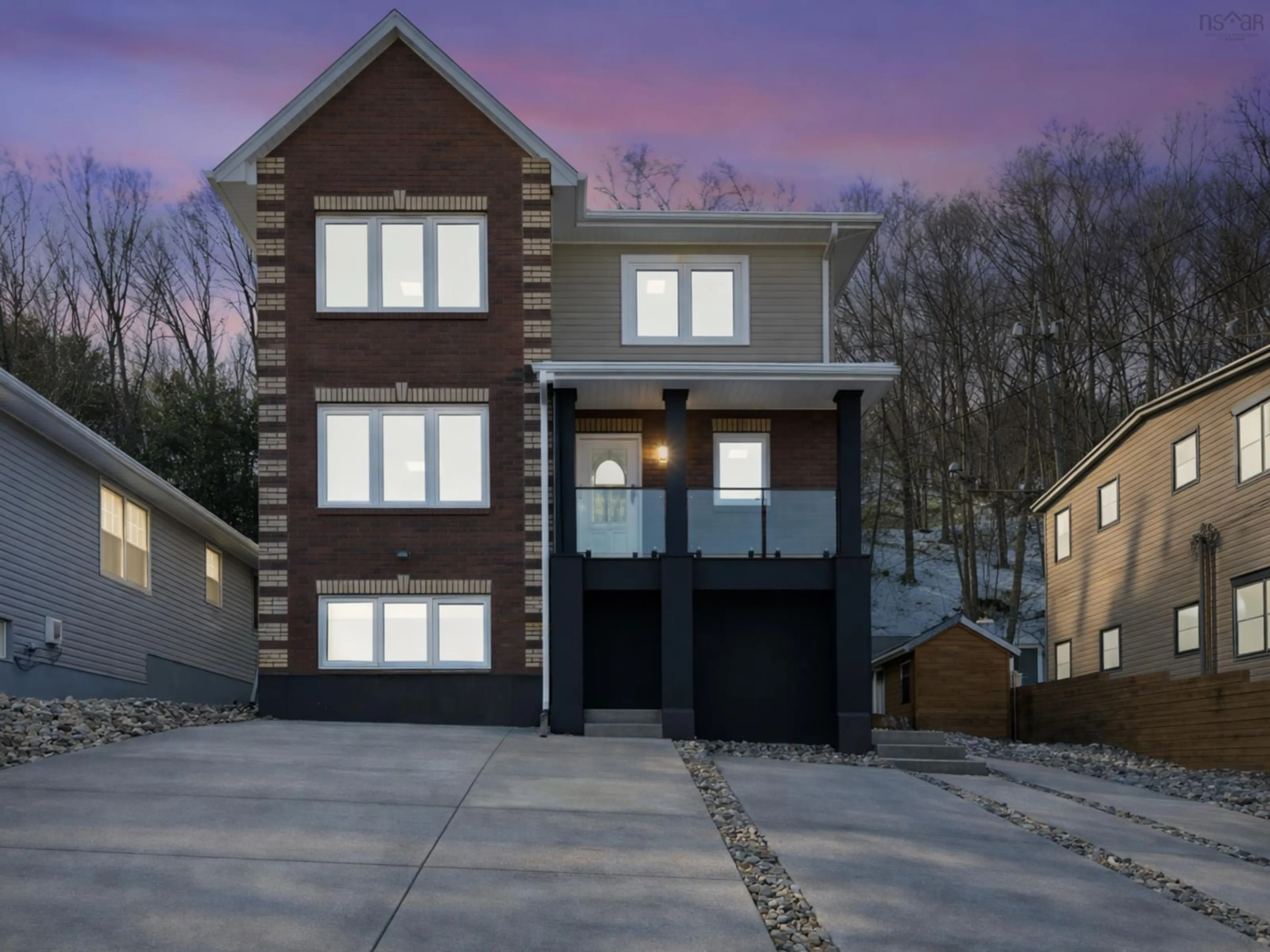 Home with brick exterior material, street for 8 & 10 Sailboat Lane, Halifax Nova Scotia B4A 3Z5