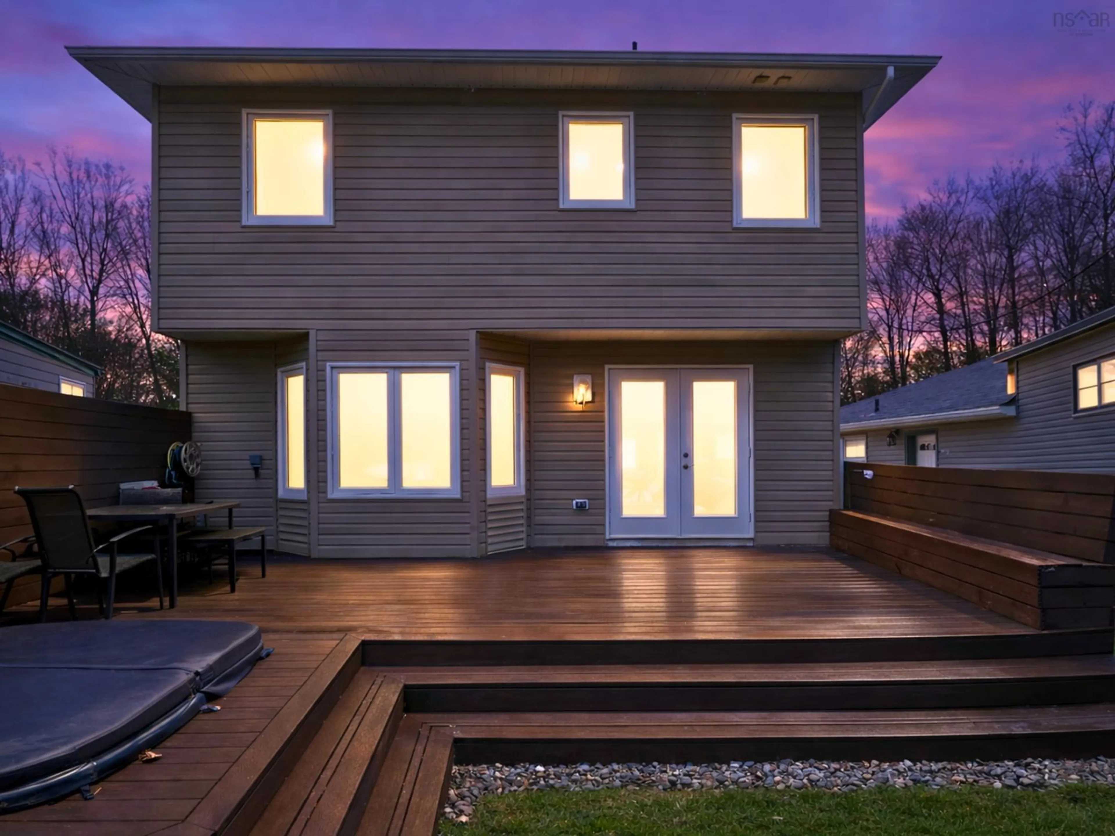 Home with vinyl exterior material, street for 8 & 10 Sailboat Lane, Halifax Nova Scotia B4A 3Z5