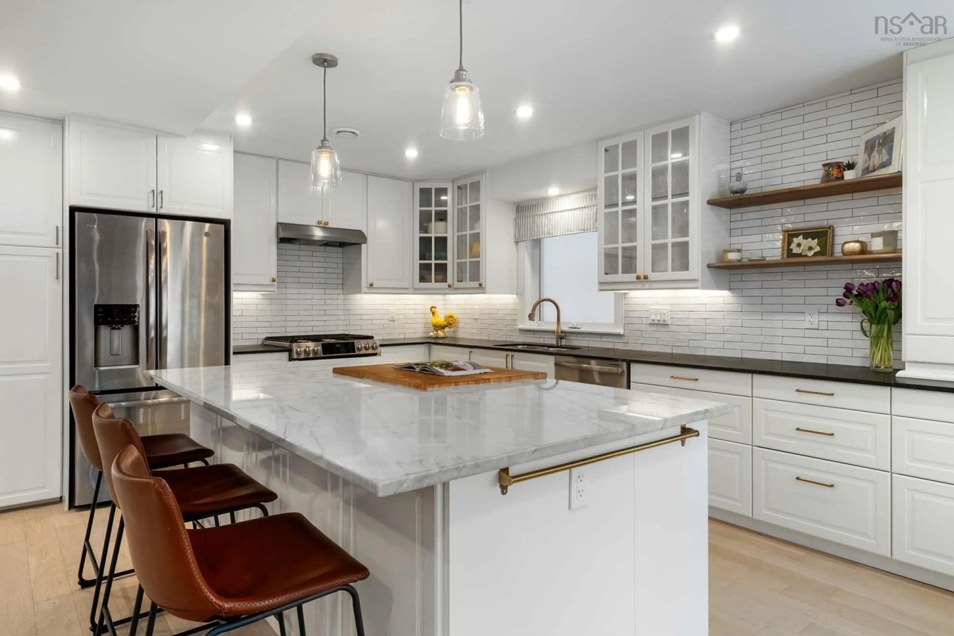 Contemporary kitchen, ceramic/tile floor for 1162 Waterloo St, Halifax Nova Scotia B3H 3L4