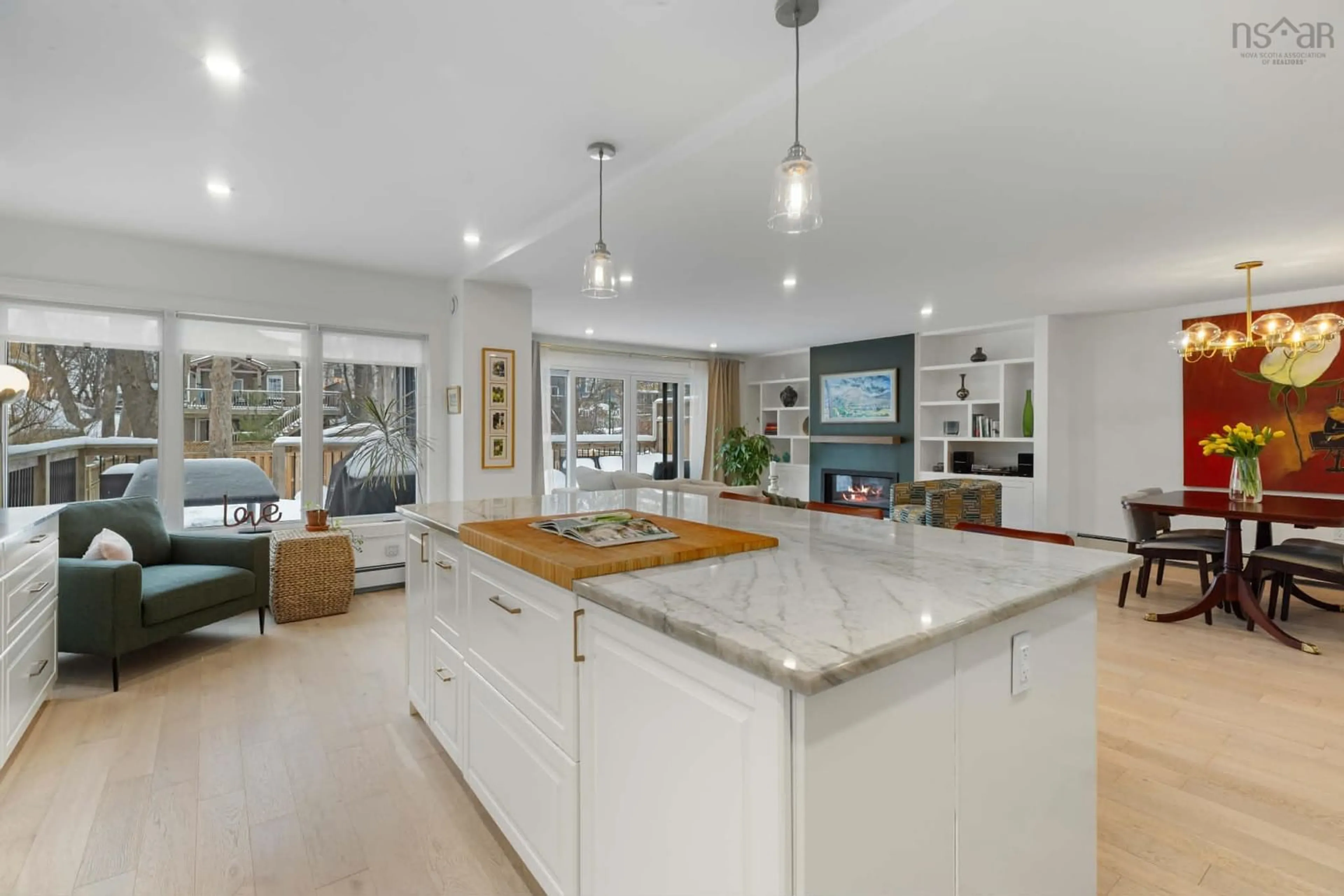 Open concept kitchen, ceramic/tile floor for 1162 Waterloo St, Halifax Nova Scotia B3H 3L4