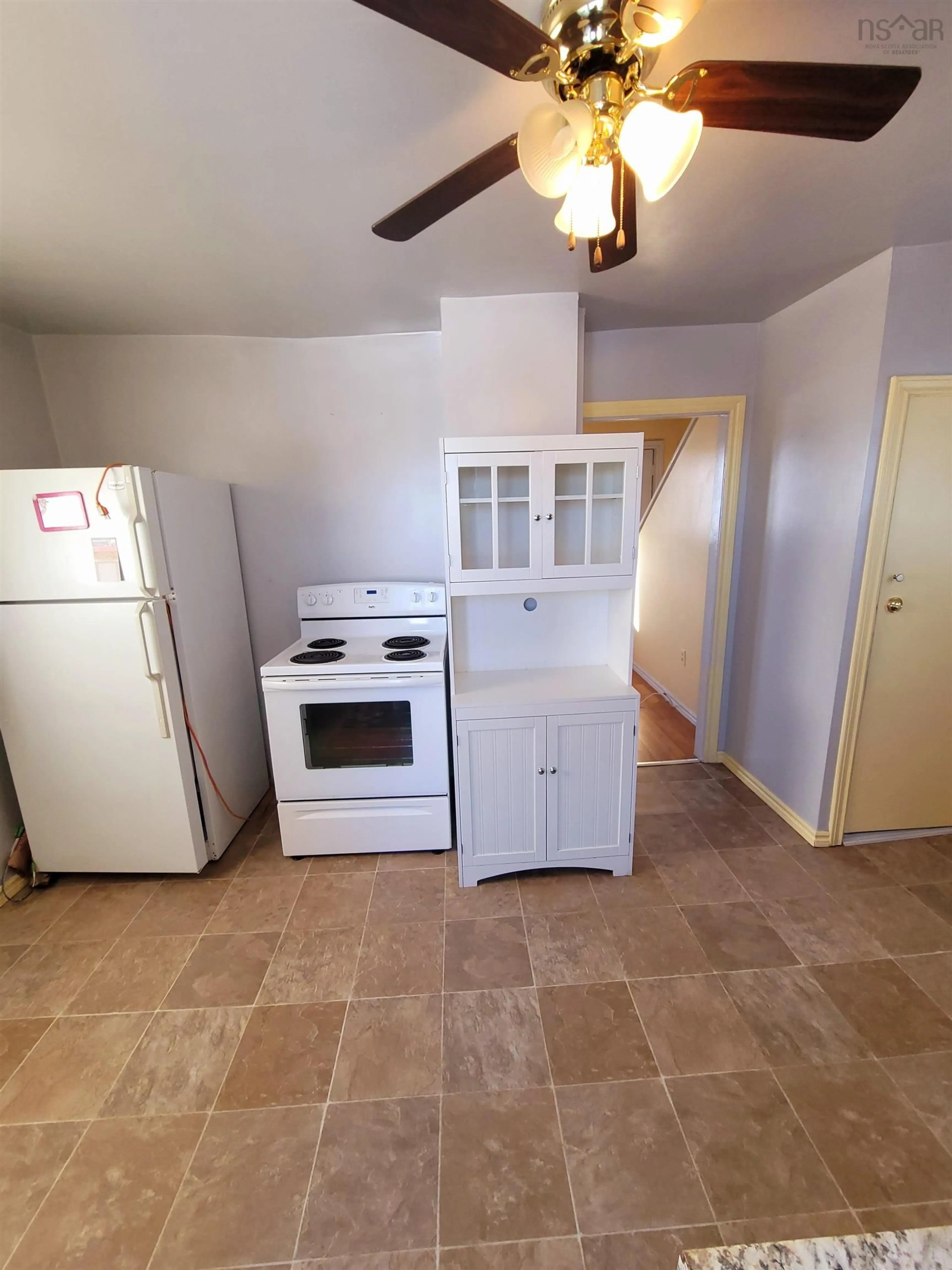Standard kitchen, ceramic/tile floor for 21 Sydney St, Glace Bay Nova Scotia B1A 5J6
