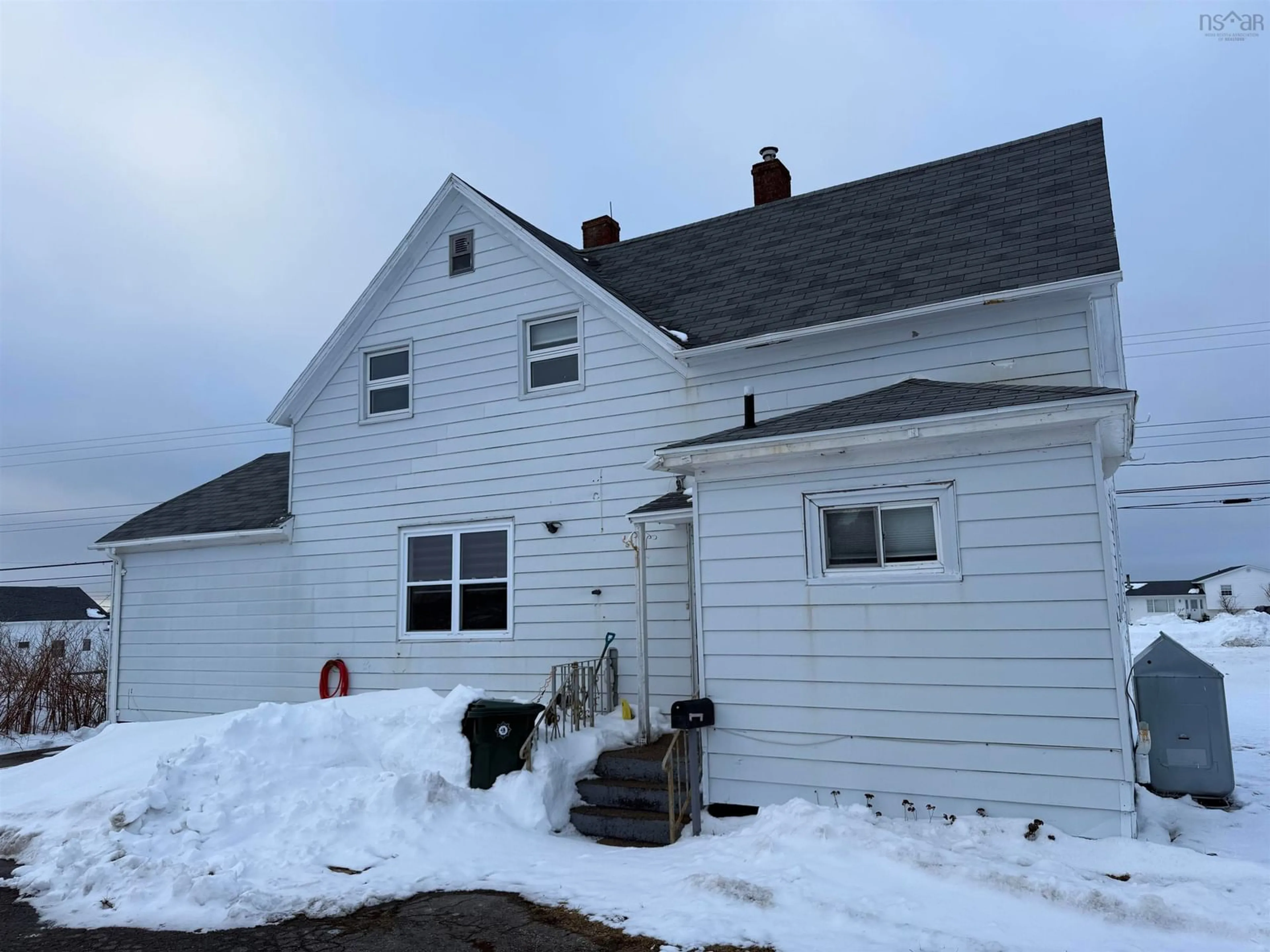 Home with vinyl exterior material, street for 119 Connaught Ave, Glace Bay Nova Scotia B1A 5S7