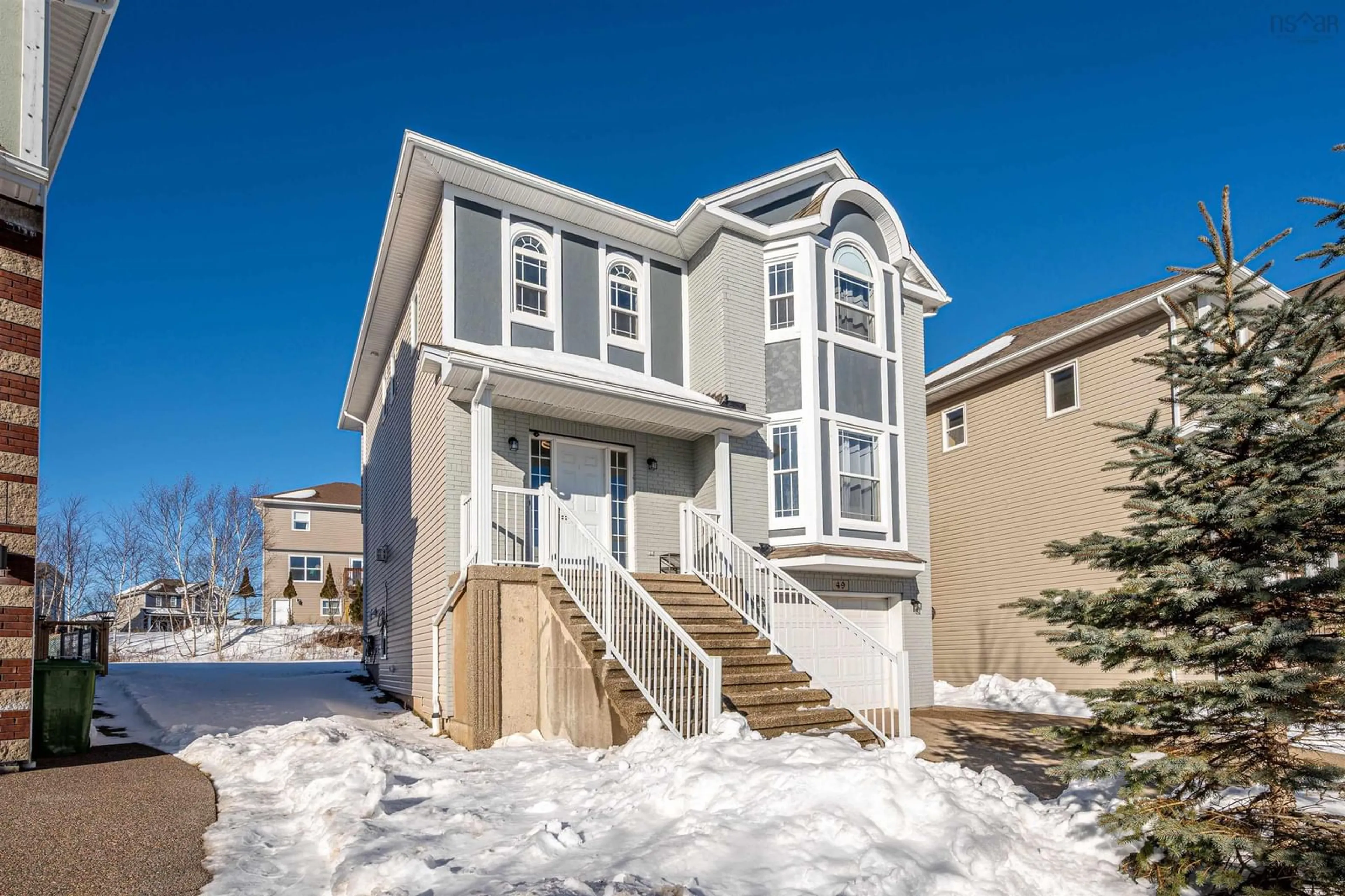 Home with vinyl exterior material, street for 49 Merchant Crt, Halifax Nova Scotia B3M 0A8