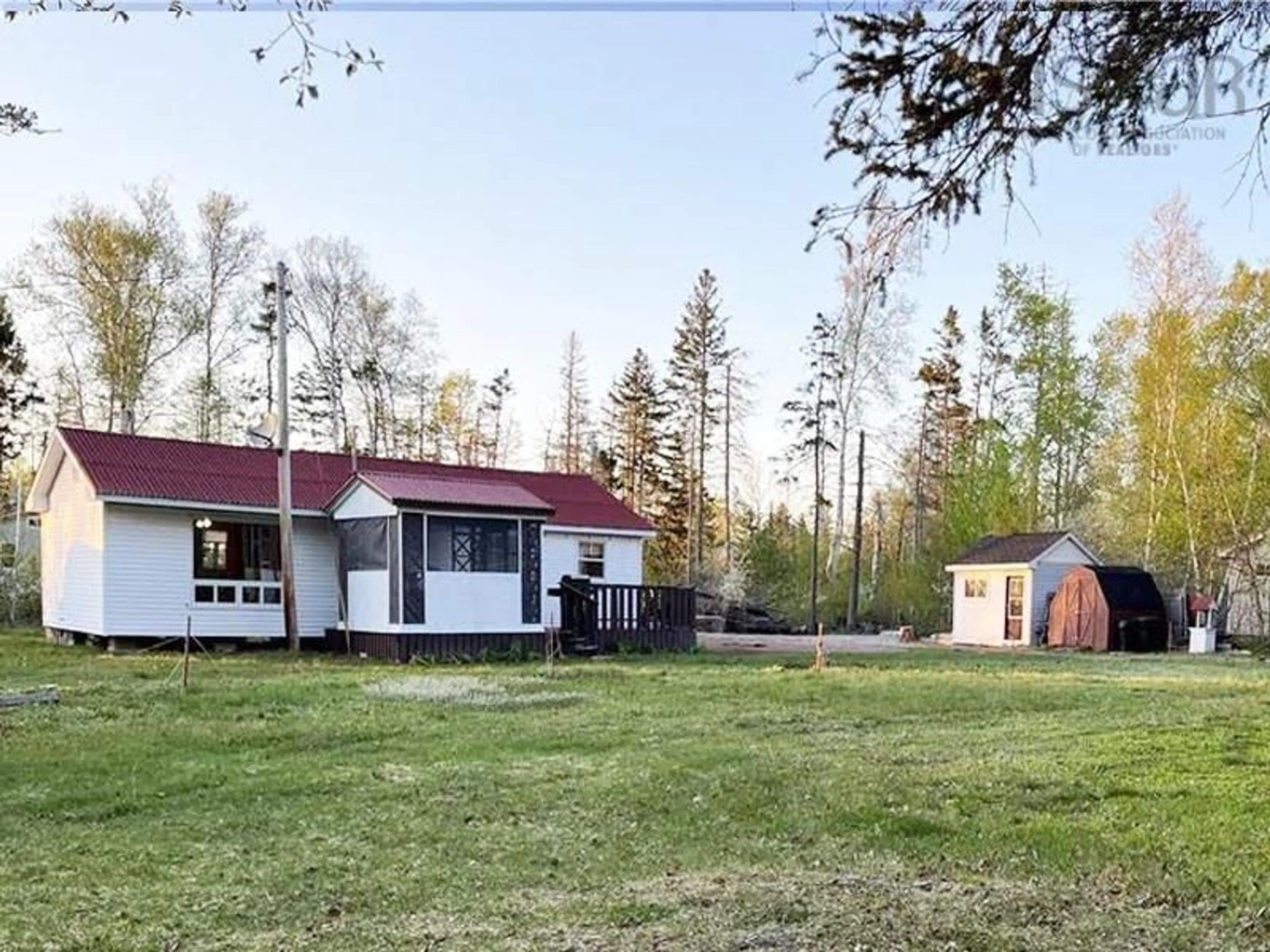 A pic from outside/outdoor area/front of a property/back of a property/a pic from drone, unknown for 40 Jacksons Point Rd, Tidnish Bridge Nova Scotia B4H 3X9