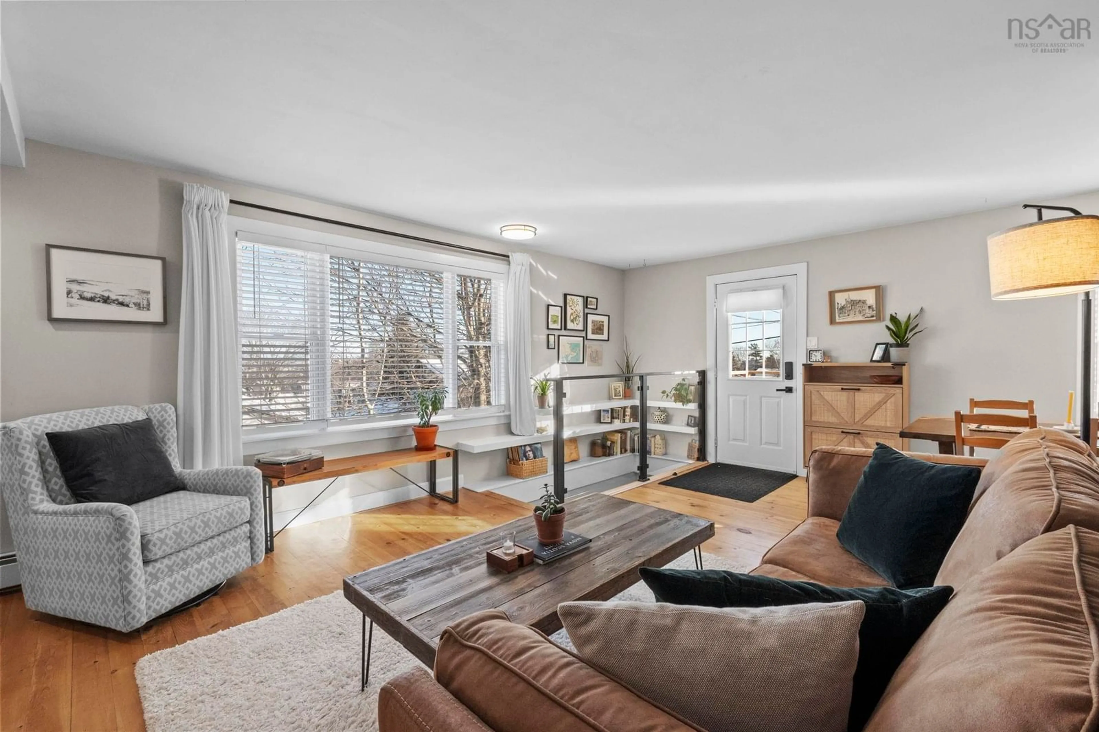 Living room with furniture, wood/laminate floor for 47 A&B Withrod Dr, Halifax Nova Scotia B3N 1A9