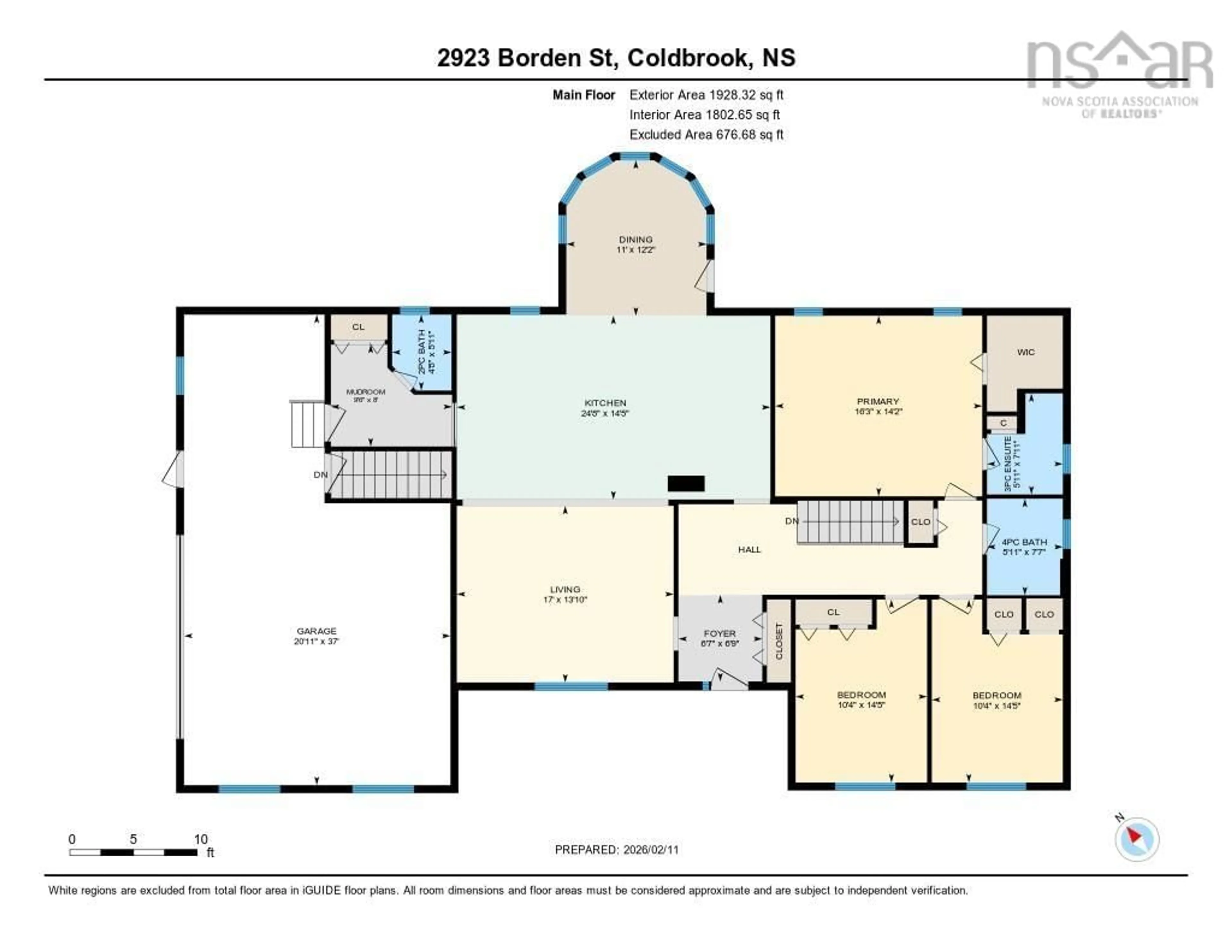 Floor plan for 2923 Borden St, Coldbrook Nova Scotia B4R 1A3