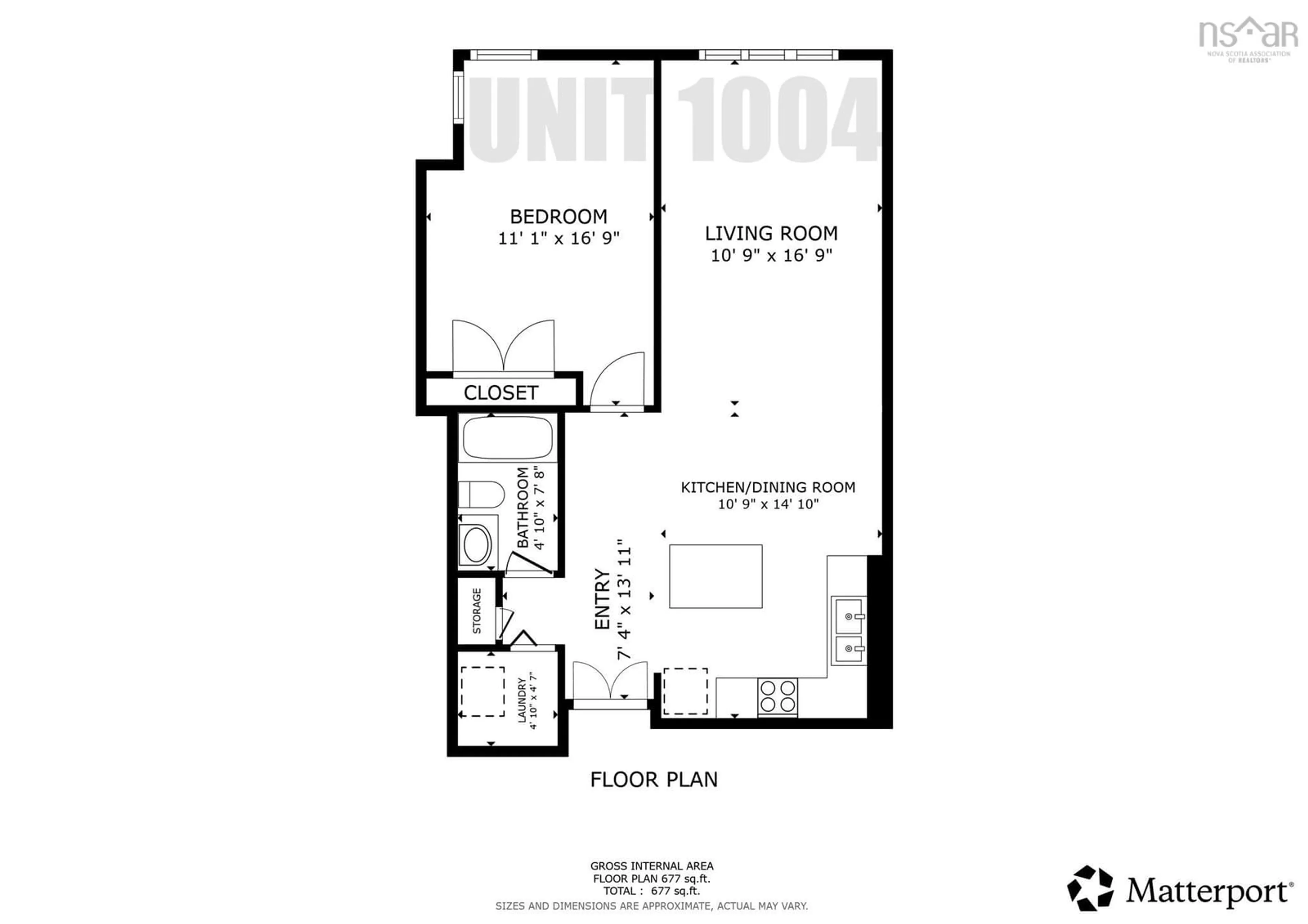 Floor plan for 6369 Coburg Rd #1004, Halifax Nova Scotia B3H 4J7