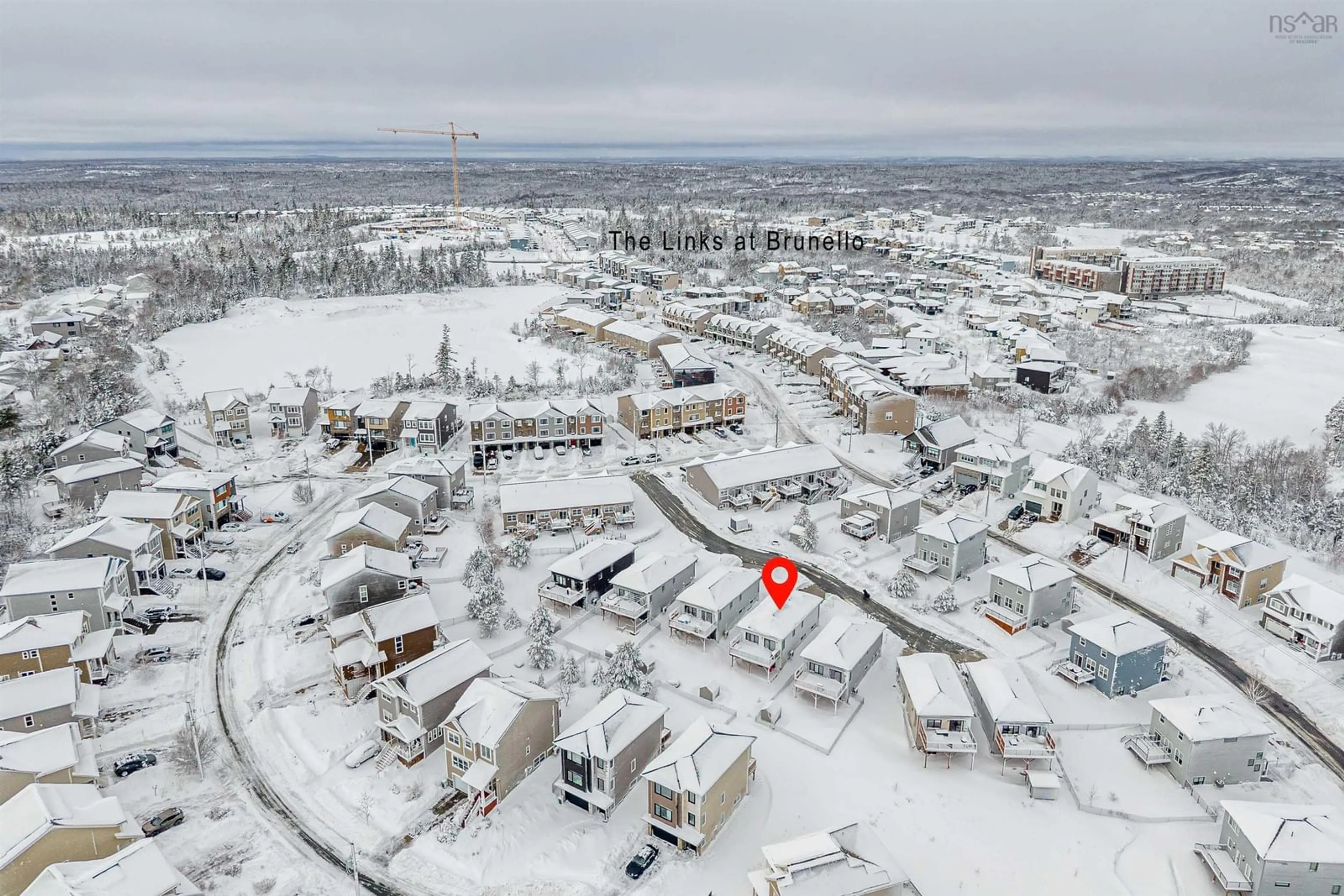 A pic from outside/outdoor area/front of a property/back of a property/a pic from drone, unknown for 19 Thorngrove Lane, Timberlea Nova Scotia B3T 1C2