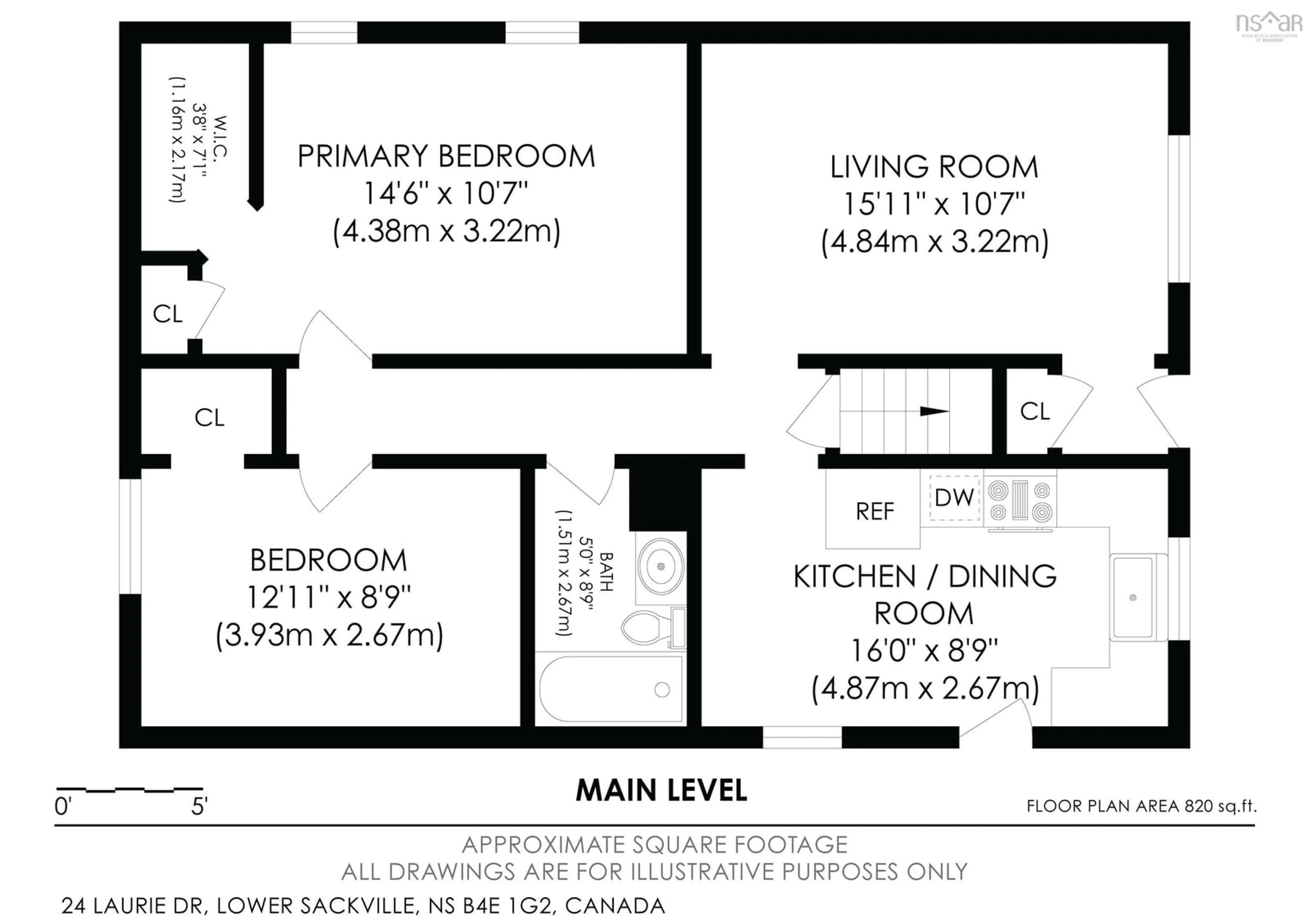 Floor plan for 24 Laurie Drive, Lower Sackville Nova Scotia B4E 1G2