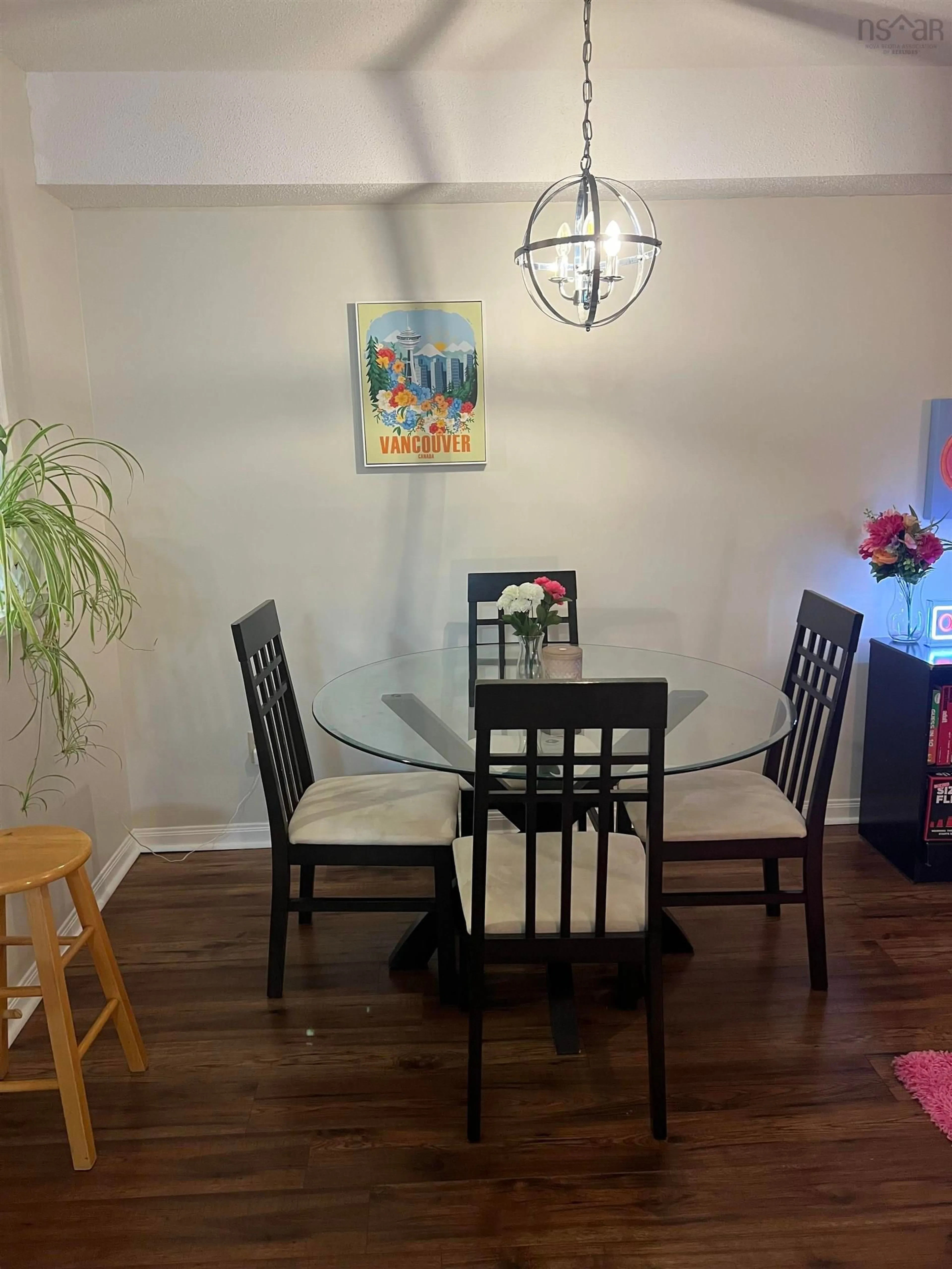 Dining room, wood/laminate floor for 51 River Lane #305, Bedford Nova Scotia B4A 3Y8