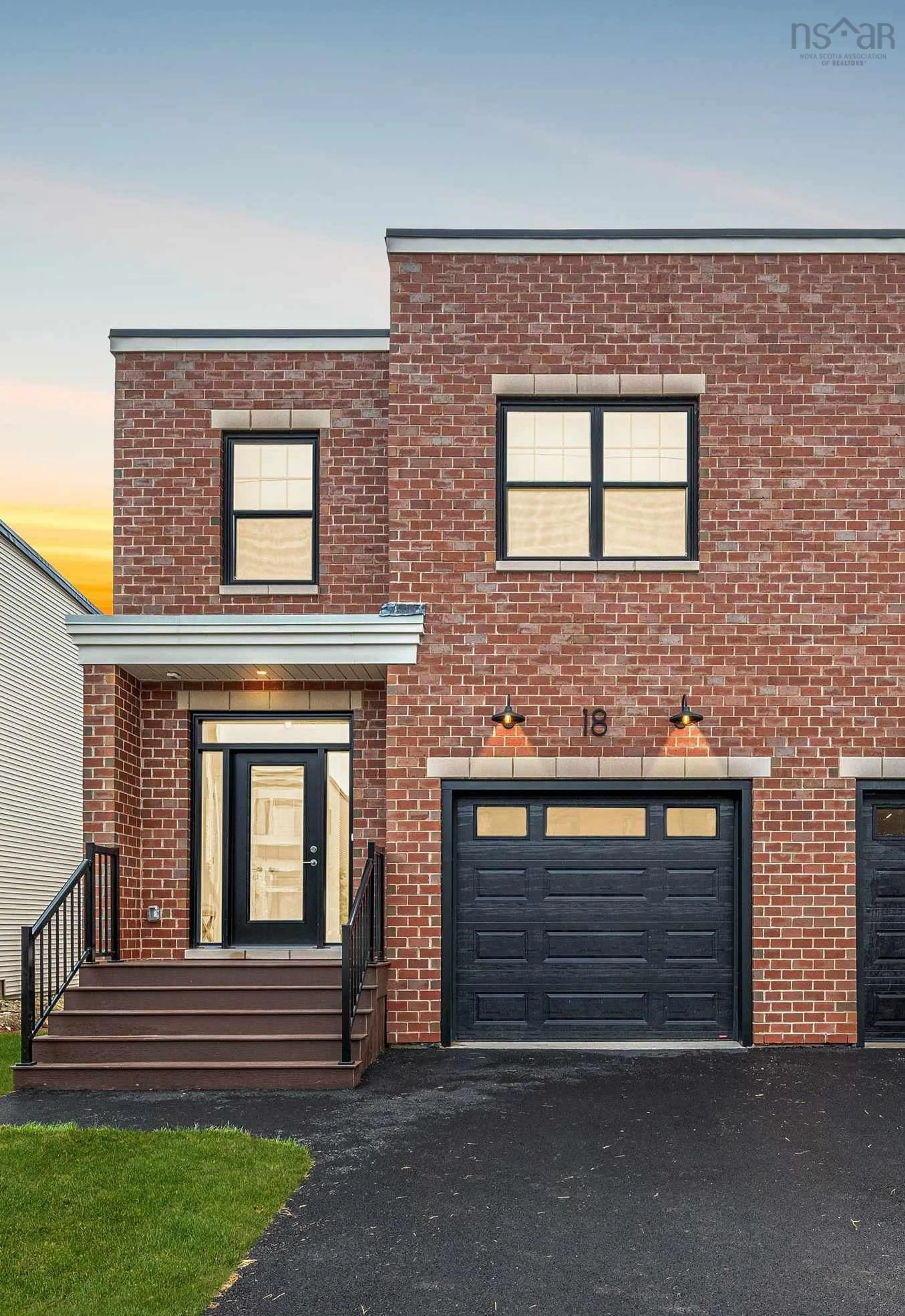 Home with brick exterior material, street for 18 Trekker Dr, Bedford Nova Scotia B4B 2K7