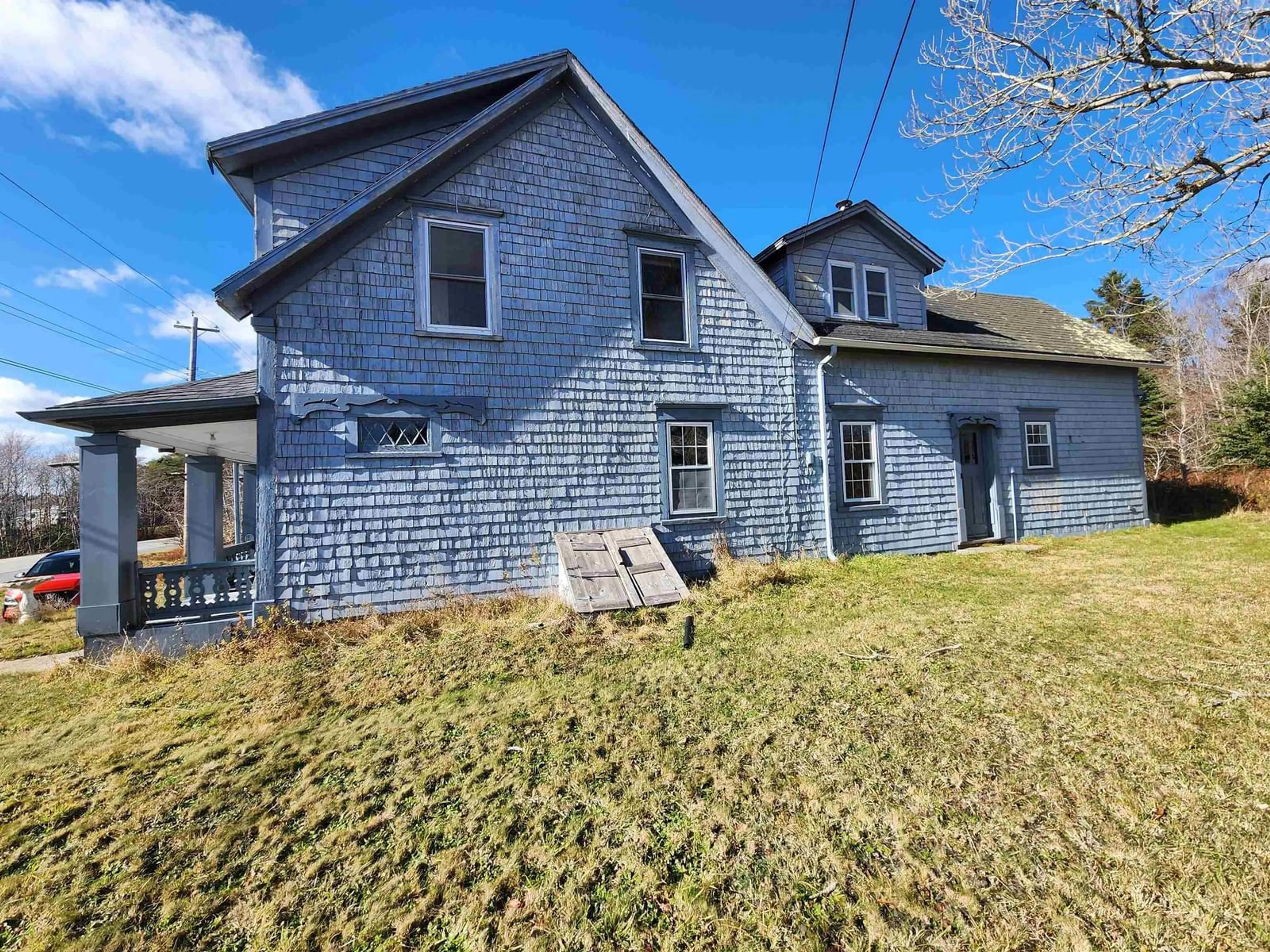 A pic from outside/outdoor area/front of a property/back of a property/a pic from drone, building for 6998 Shore Road, Port Saxon Nova Scotia B0T 1W0
