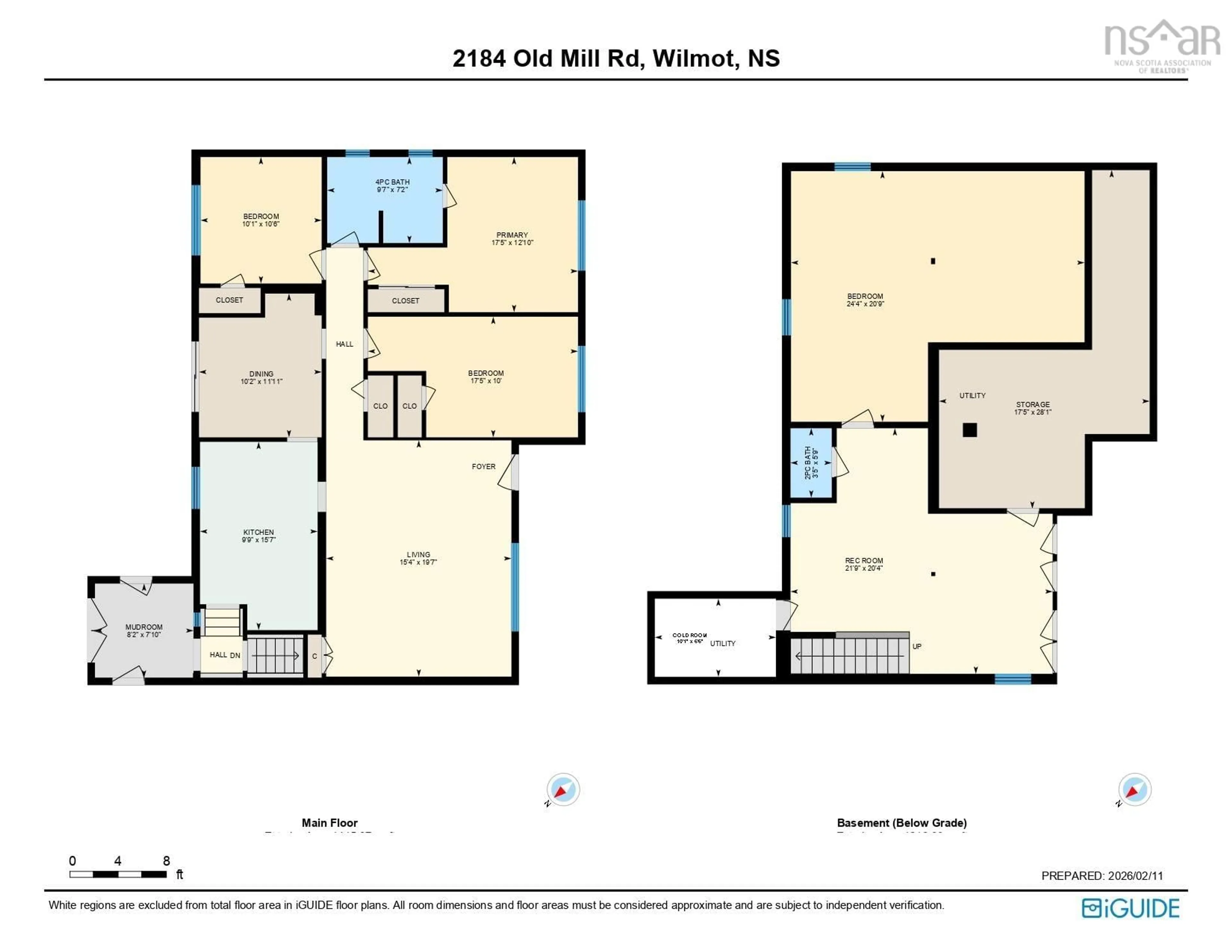 Floor plan for 2184 Old Mill Road, South Farmington Nova Scotia B0P 1W0