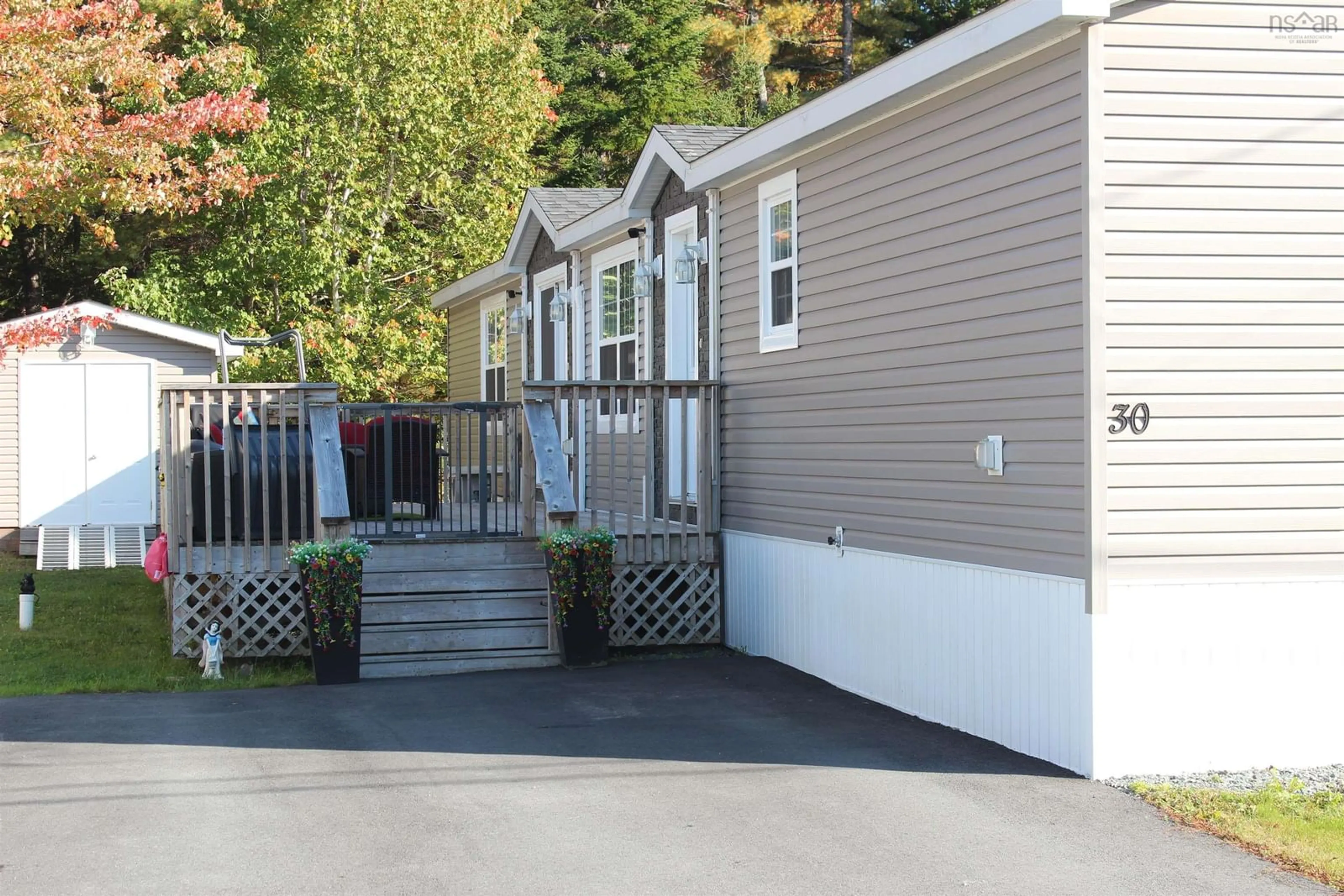 Home with vinyl exterior material, street for 30 Bumpy Lane, Lake Echo Nova Scotia B3E 1B8