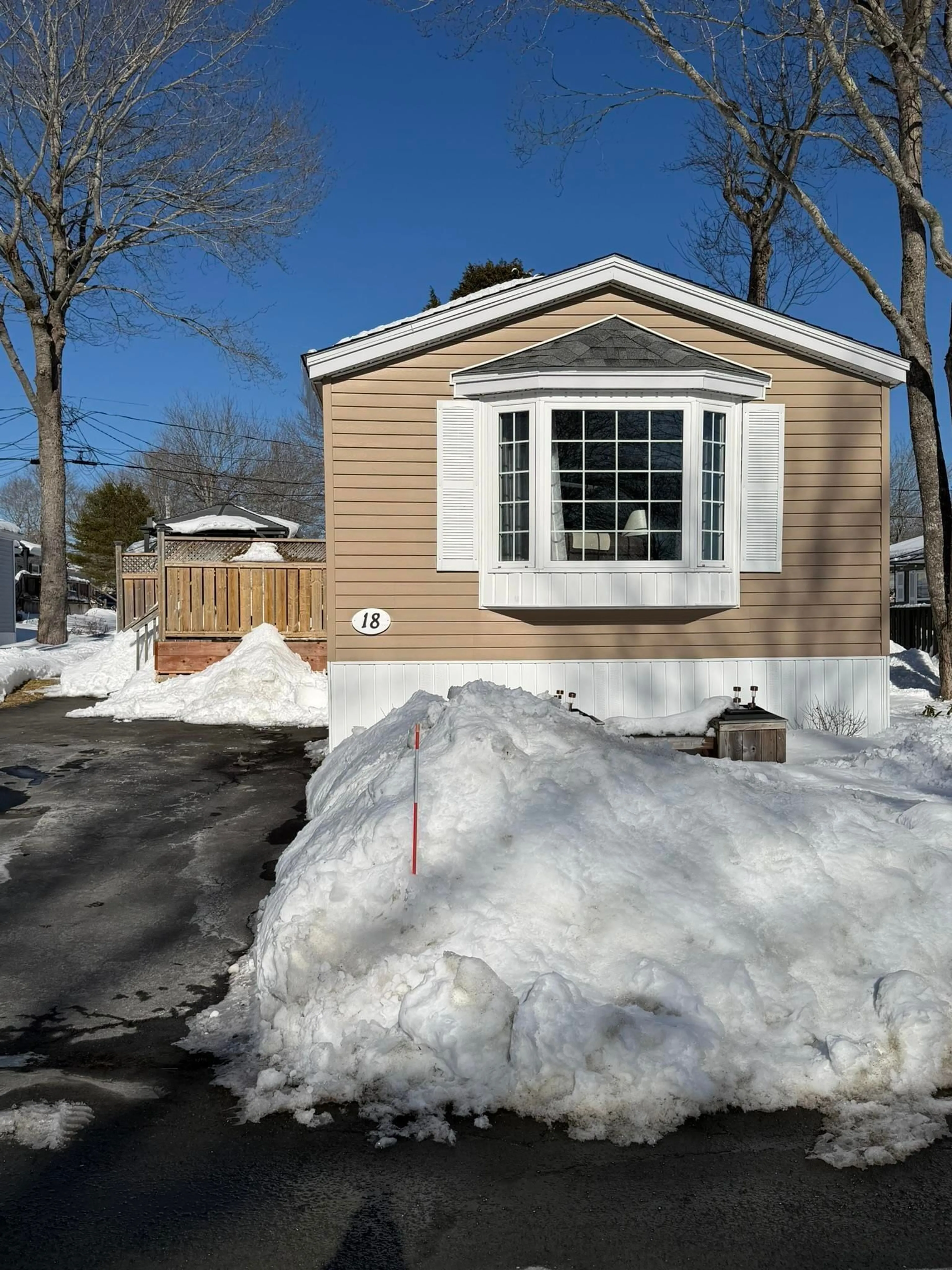 Home with vinyl exterior material, street for 18 Seventh St, Lucasville Nova Scotia B4B 1R4