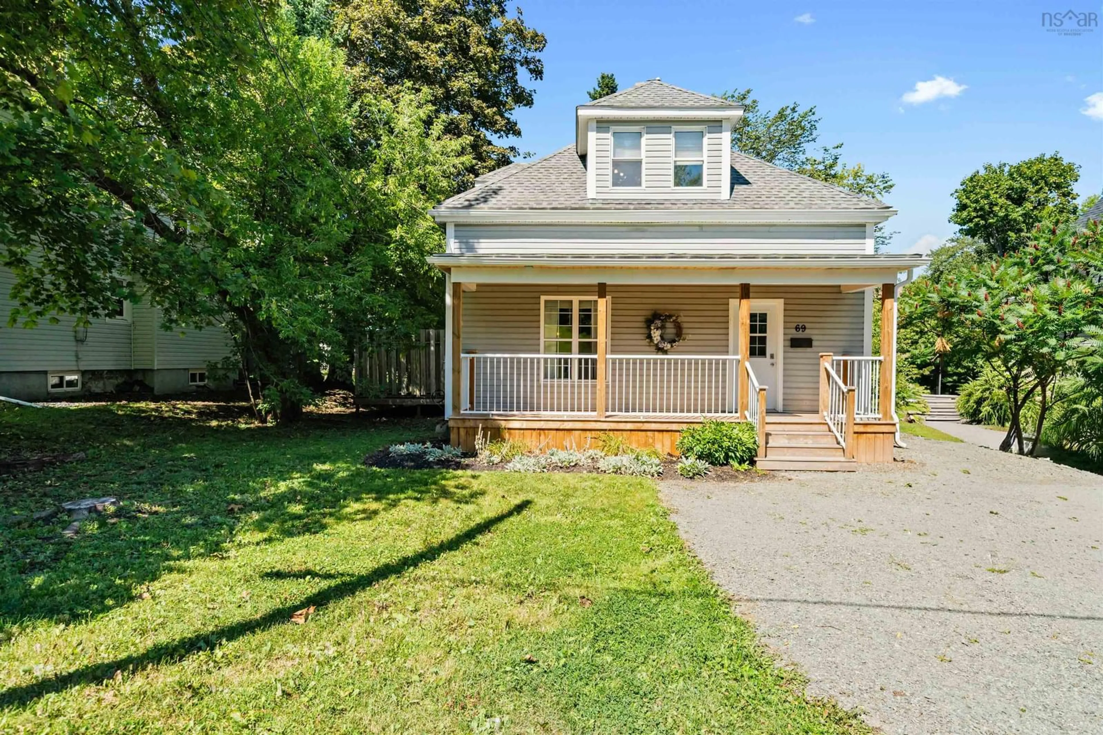 A pic from outside/outdoor area/front of a property/back of a property/a pic from drone, street for 69 Maple Ave, New Glasgow Nova Scotia B2H 2B3