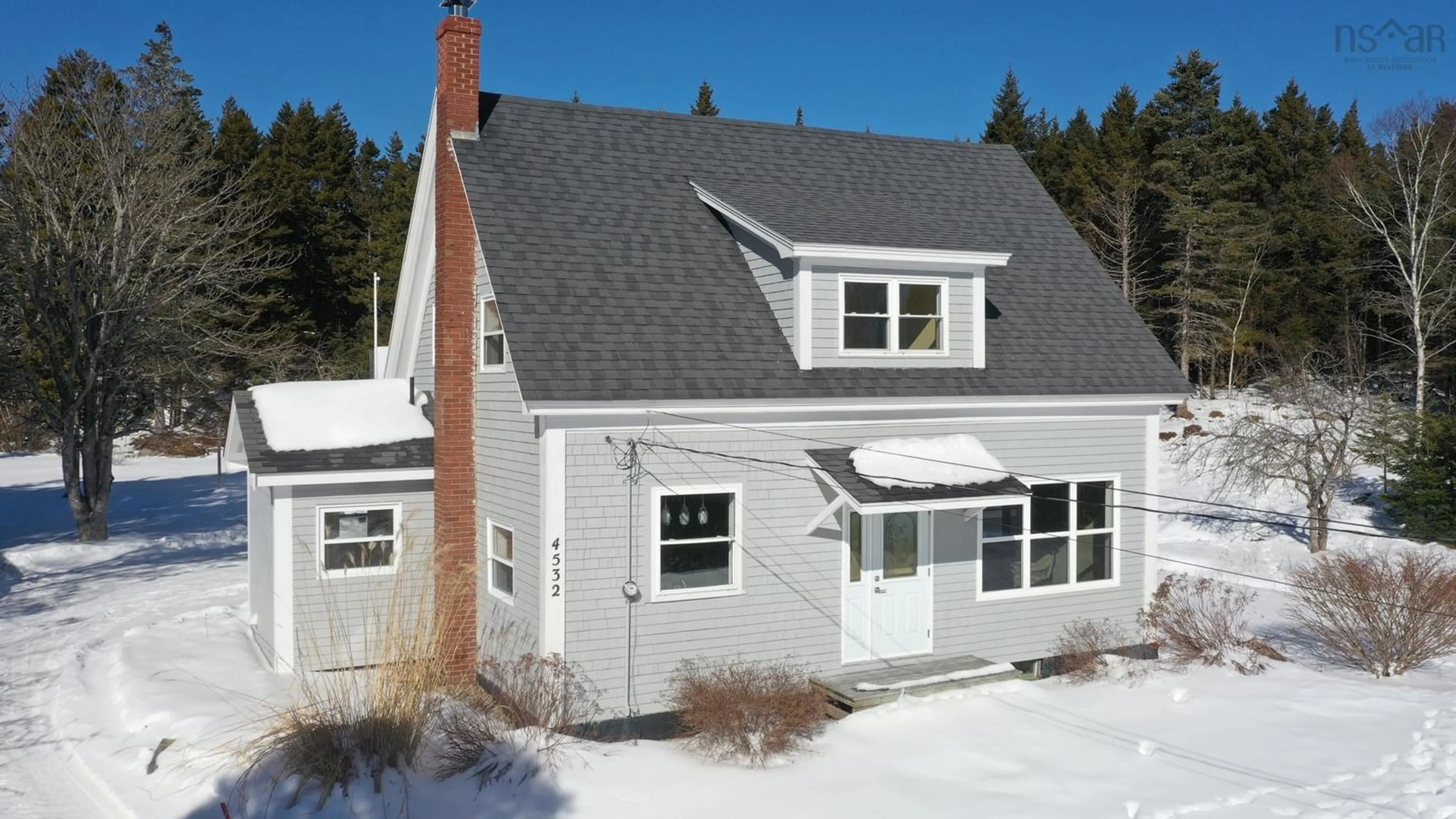 Home with vinyl exterior material, street for 4532 Highway 331, West Dublin Nova Scotia B0R 1C0