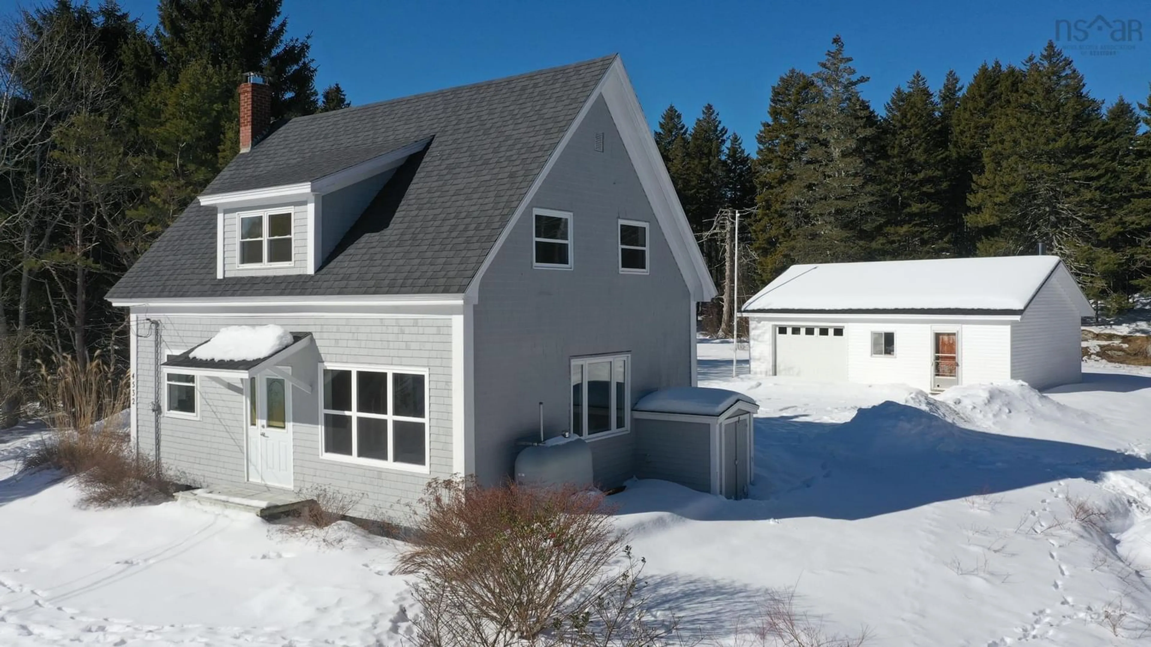 A pic from outside/outdoor area/front of a property/back of a property/a pic from drone, street for 4532 Highway 331, West Dublin Nova Scotia B0R 1C0