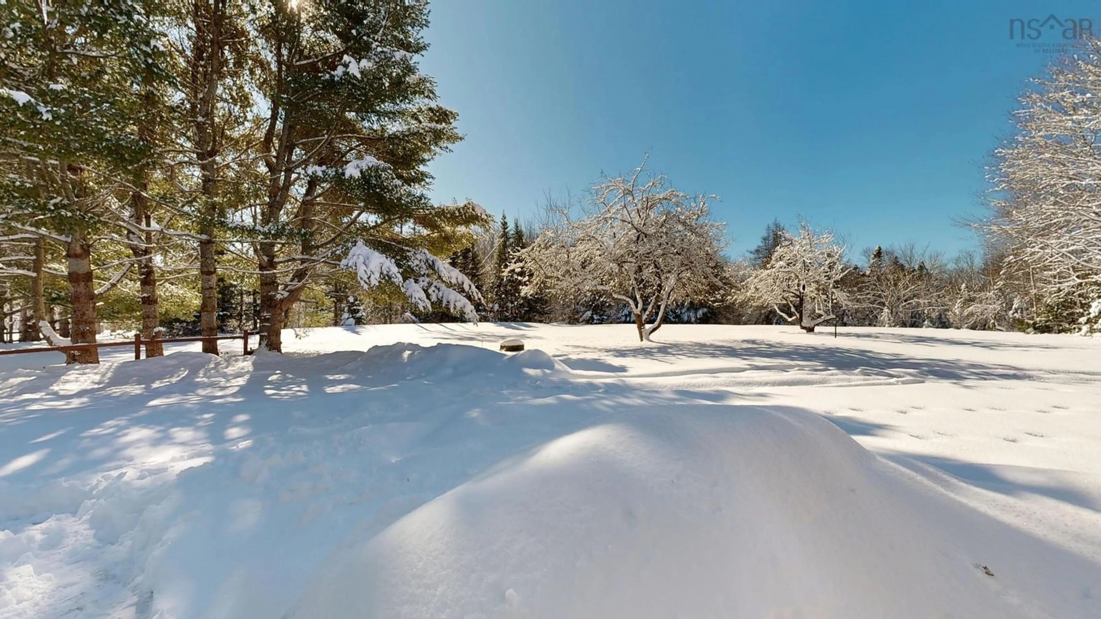Patio, forest/trees view for 4149 Woodstock Rd, Mahone Bay Nova Scotia B0J 2E0