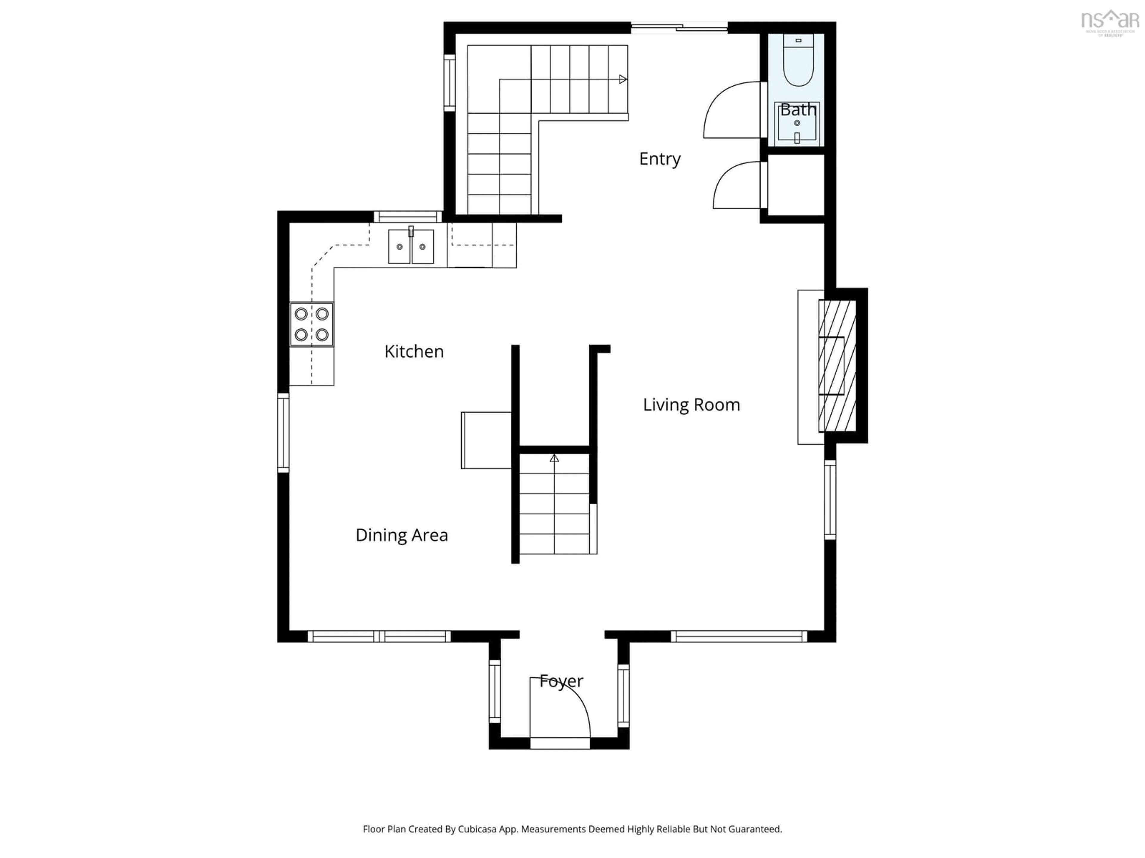Floor plan for 57A/57B High St, Trenton Nova Scotia B0K 1X0
