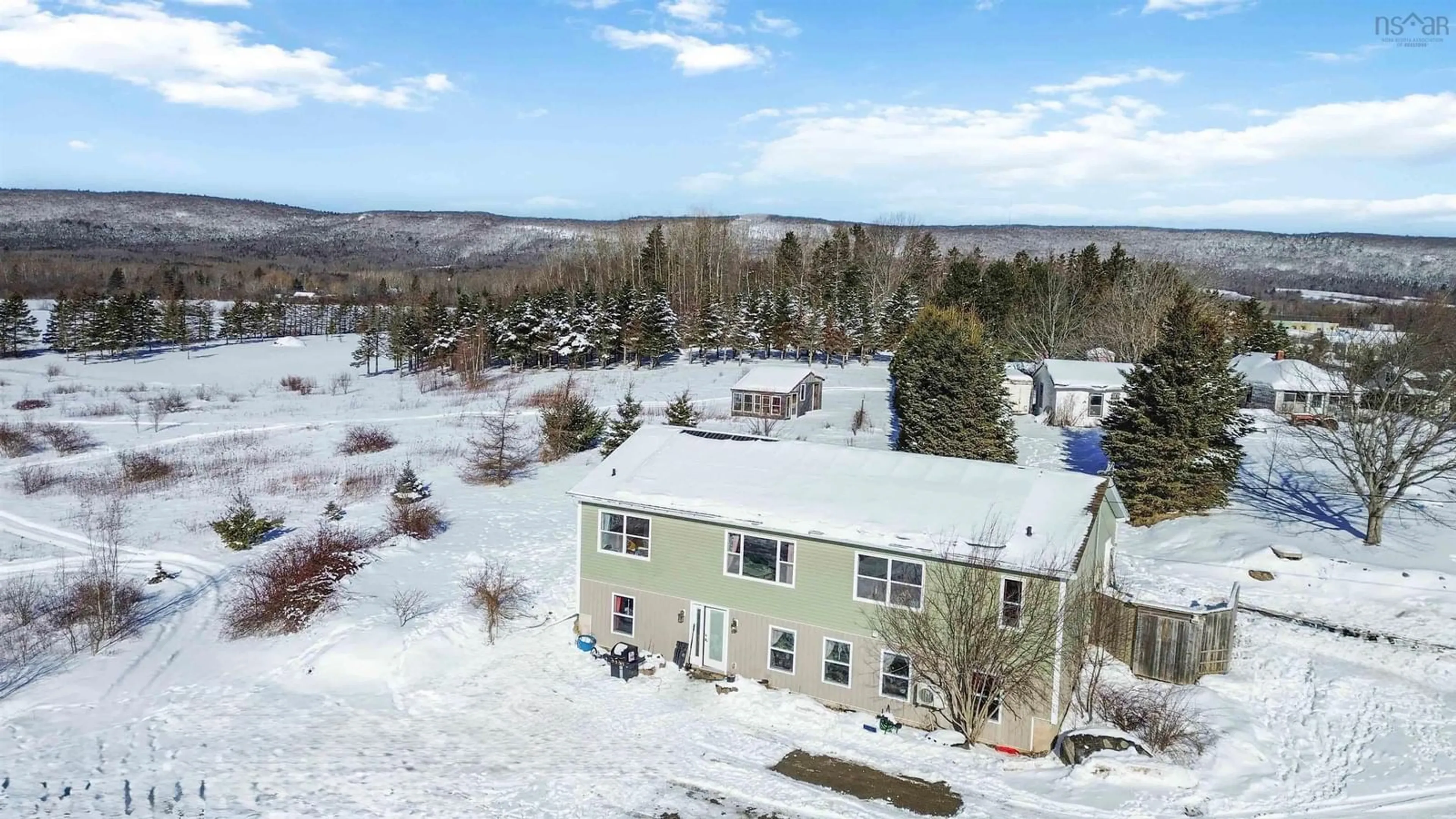 A pic from outside/outdoor area/front of a property/back of a property/a pic from drone, mountain view for 223 Church St, Bridgetown Nova Scotia B0S 1C0