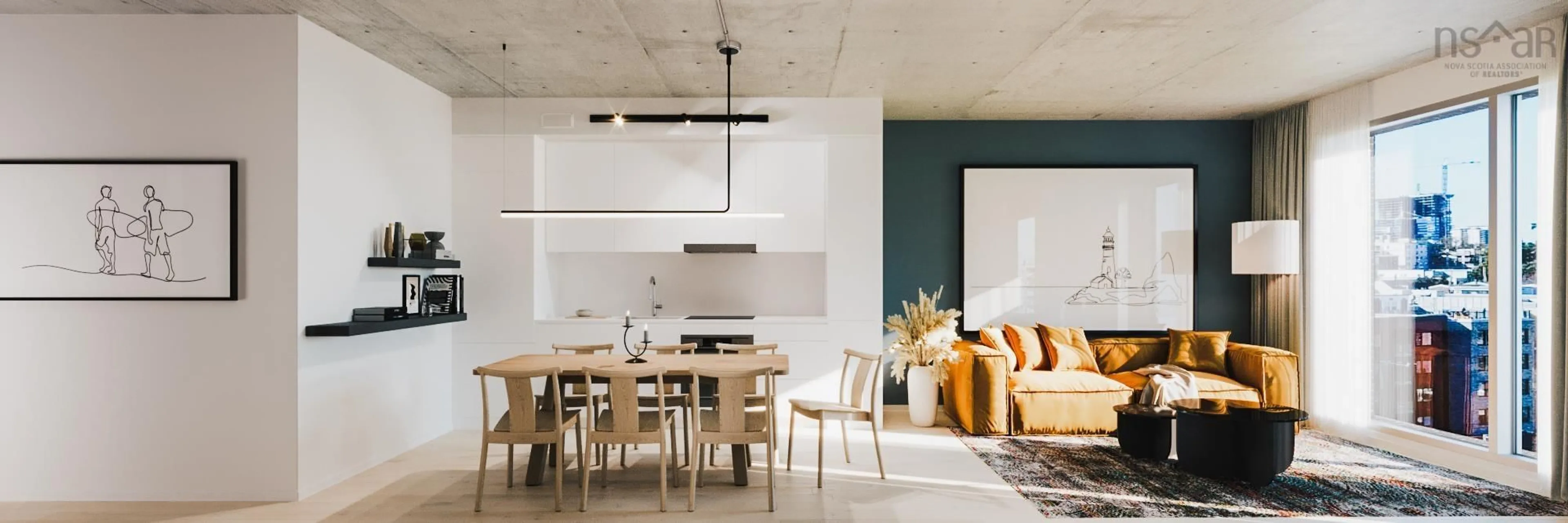 Open concept kitchen, unknown for 2250 Maitland St #211, Halifax Nova Scotia B3K 2Z9