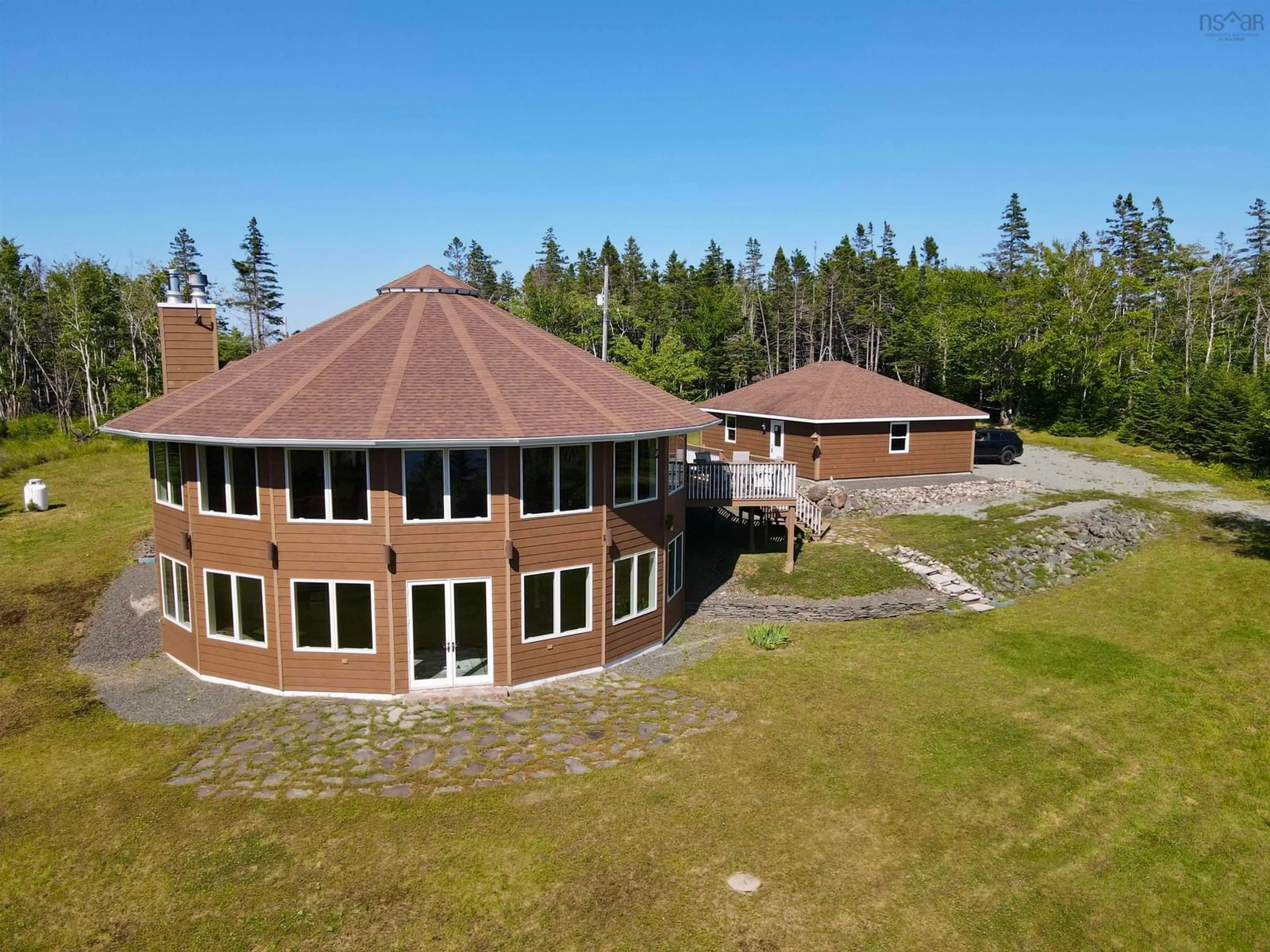 A pic from outside/outdoor area/front of a property/back of a property/a pic from drone, building for 458 Maple Dr, Cape George Nova Scotia B0E 3B0