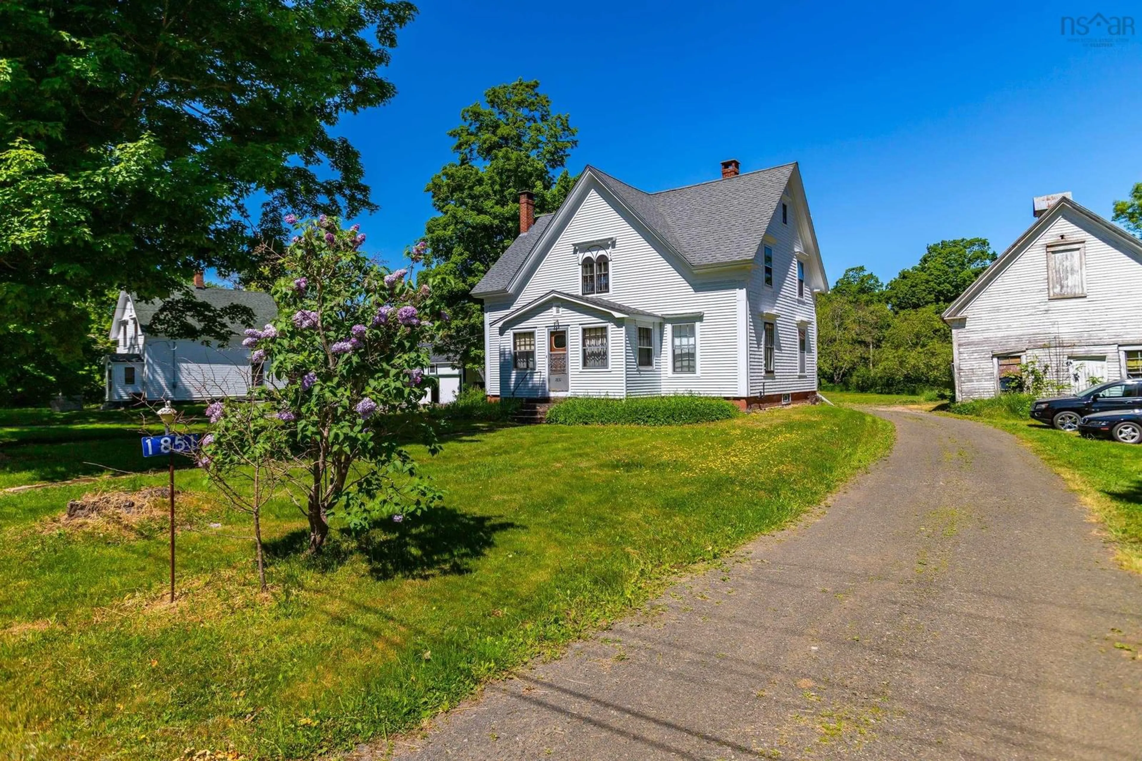 A pic from outside/outdoor area/front of a property/back of a property/a pic from drone, unknown for 1851 Highway 201, Round Hill Nova Scotia B0S 1C0