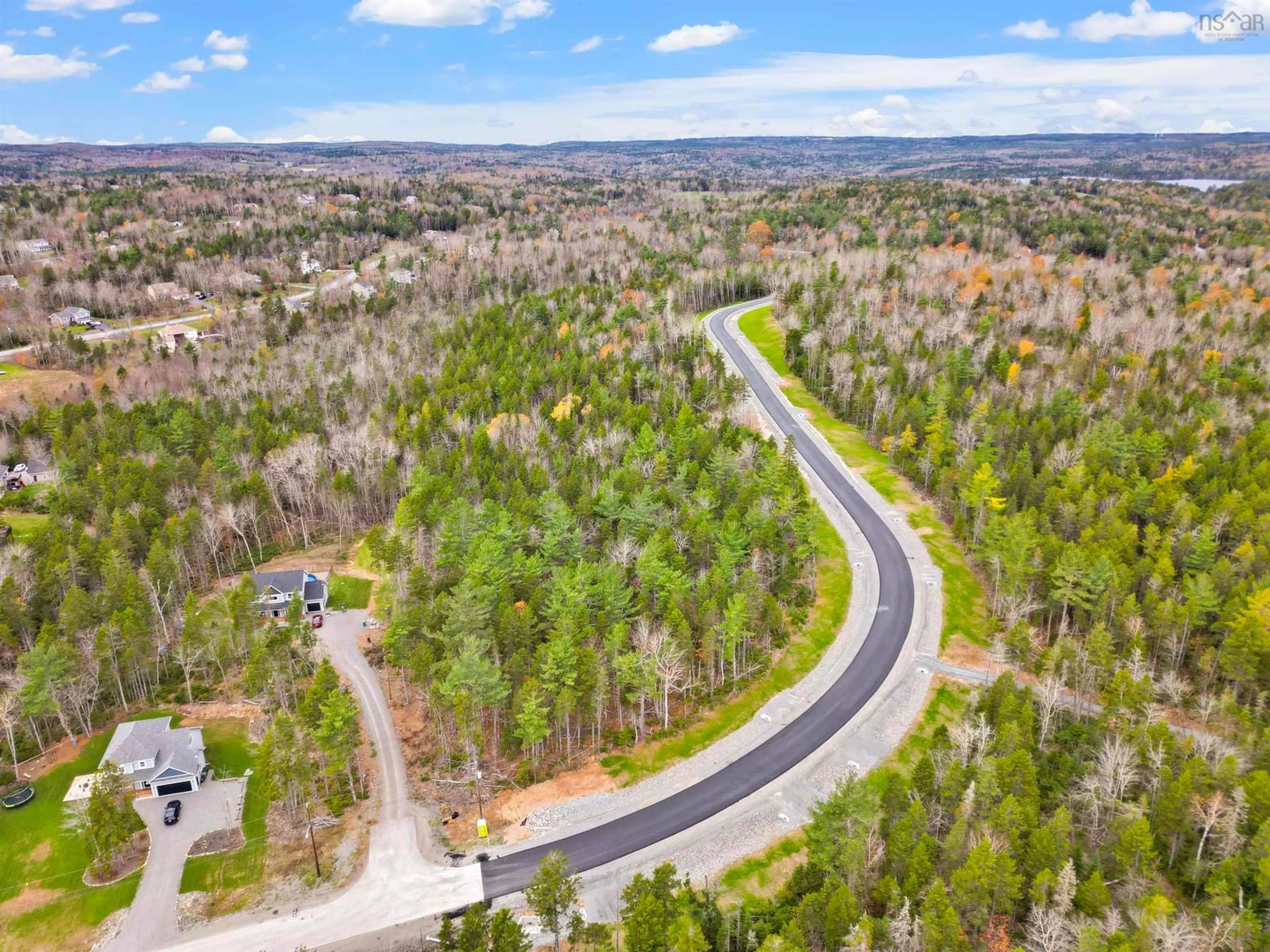 A pic from outside/outdoor area/front of a property/back of a property/a pic from drone, forest/trees view for 33 Quail Ridge, Beaver Bank Nova Scotia B4G 0G8