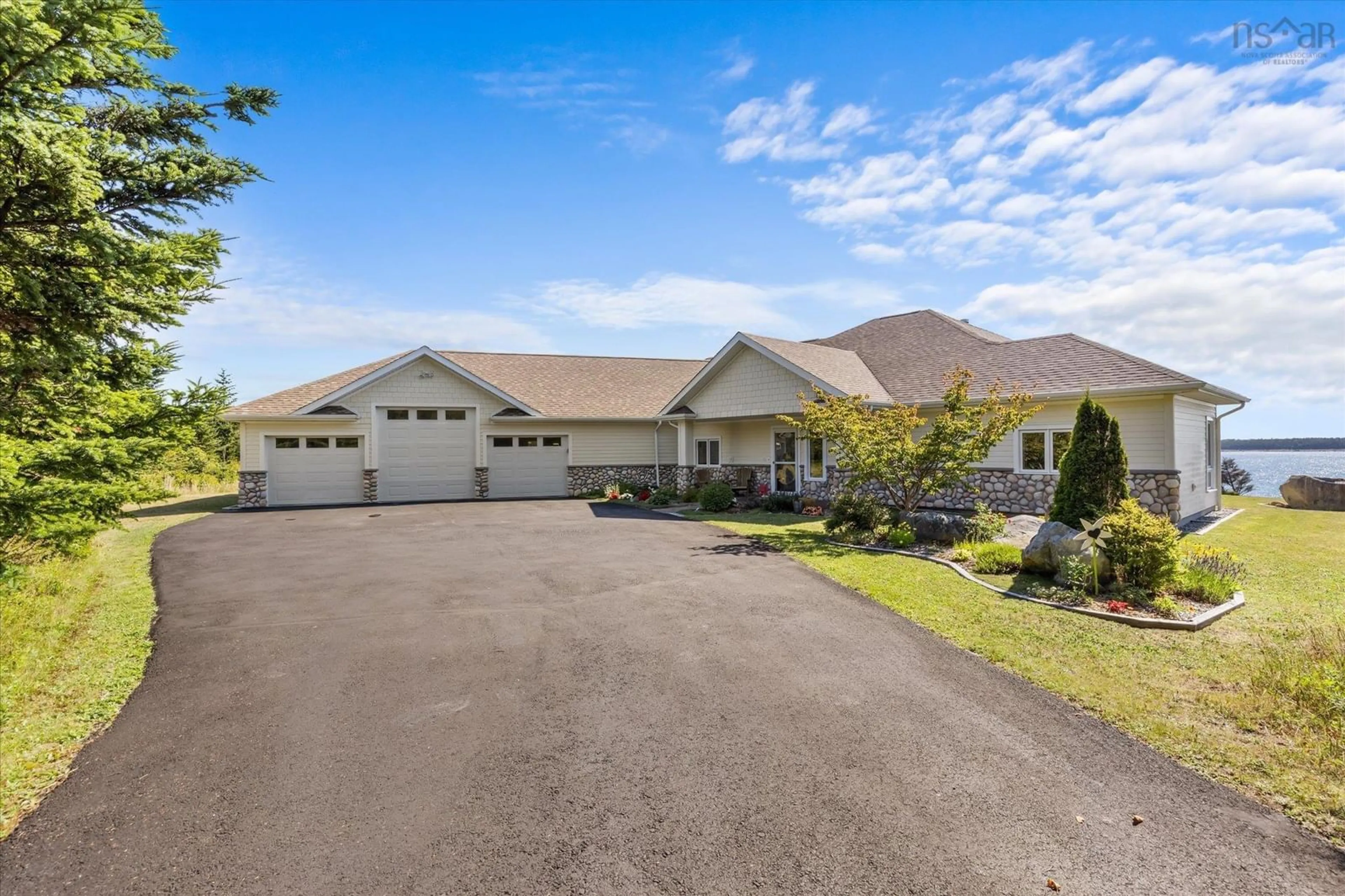 A pic from outside/outdoor area/front of a property/back of a property/a pic from drone, street for 12 Partridge Lane, Lower Sandy Point Nova Scotia B0T 1W0