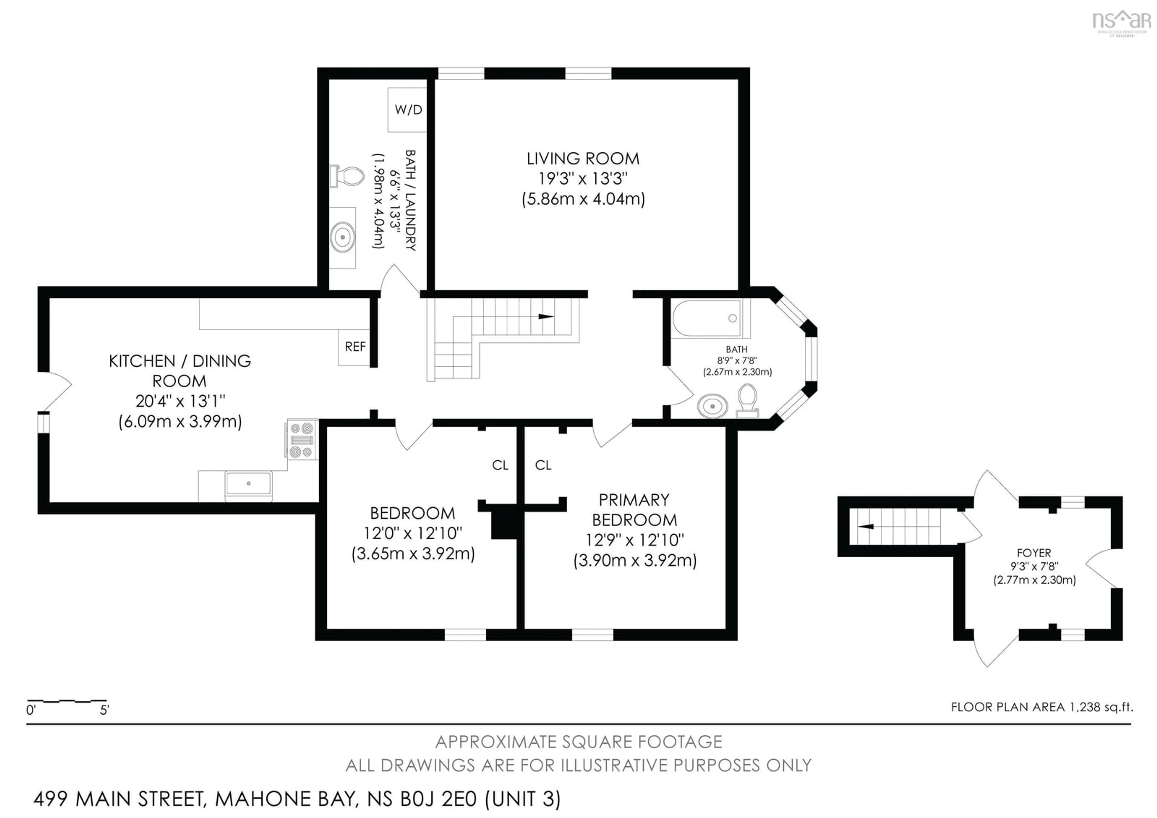 Floor plan for 499 Main St, Mahone Bay Nova Scotia B0J 2E0