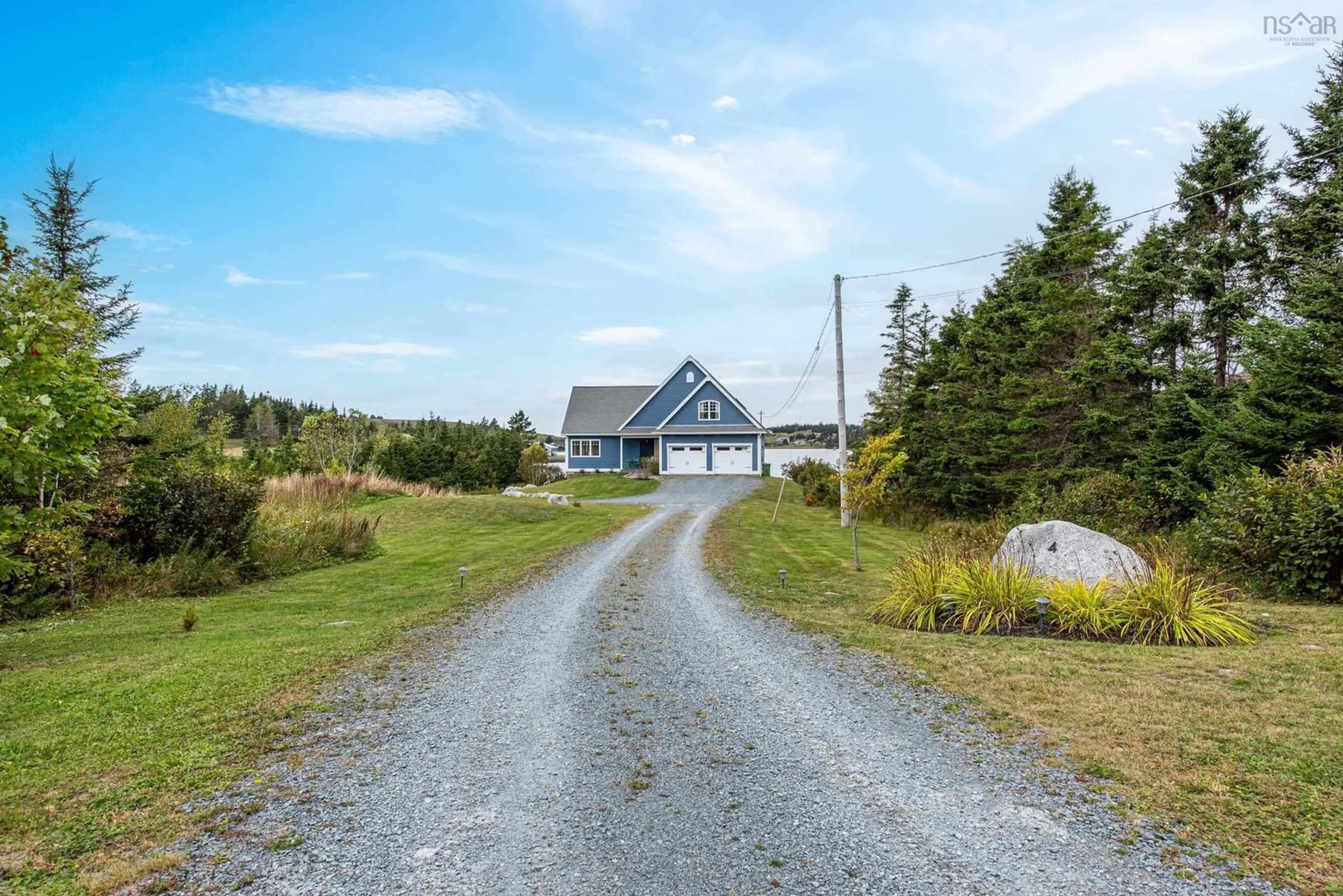 A pic from outside/outdoor area/front of a property/back of a property/a pic from drone, water/lake/river/ocean view for 4 Emerald Dr, Three Fathom Harbour Nova Scotia B0J 2L0