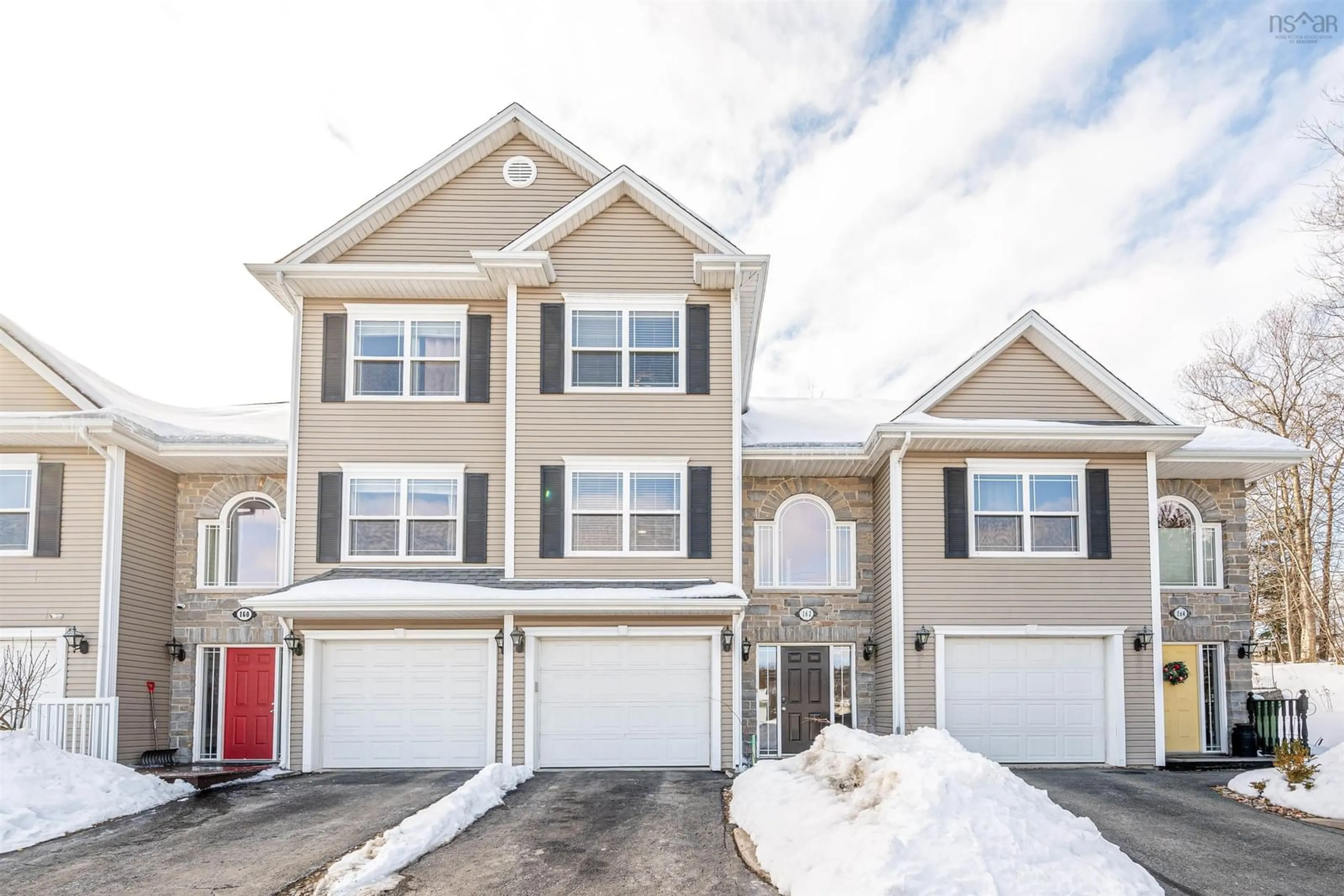 Home with vinyl exterior material, street for 162 Beaver Bank Rd, Lower Sackville Nova Scotia B4E 0E2