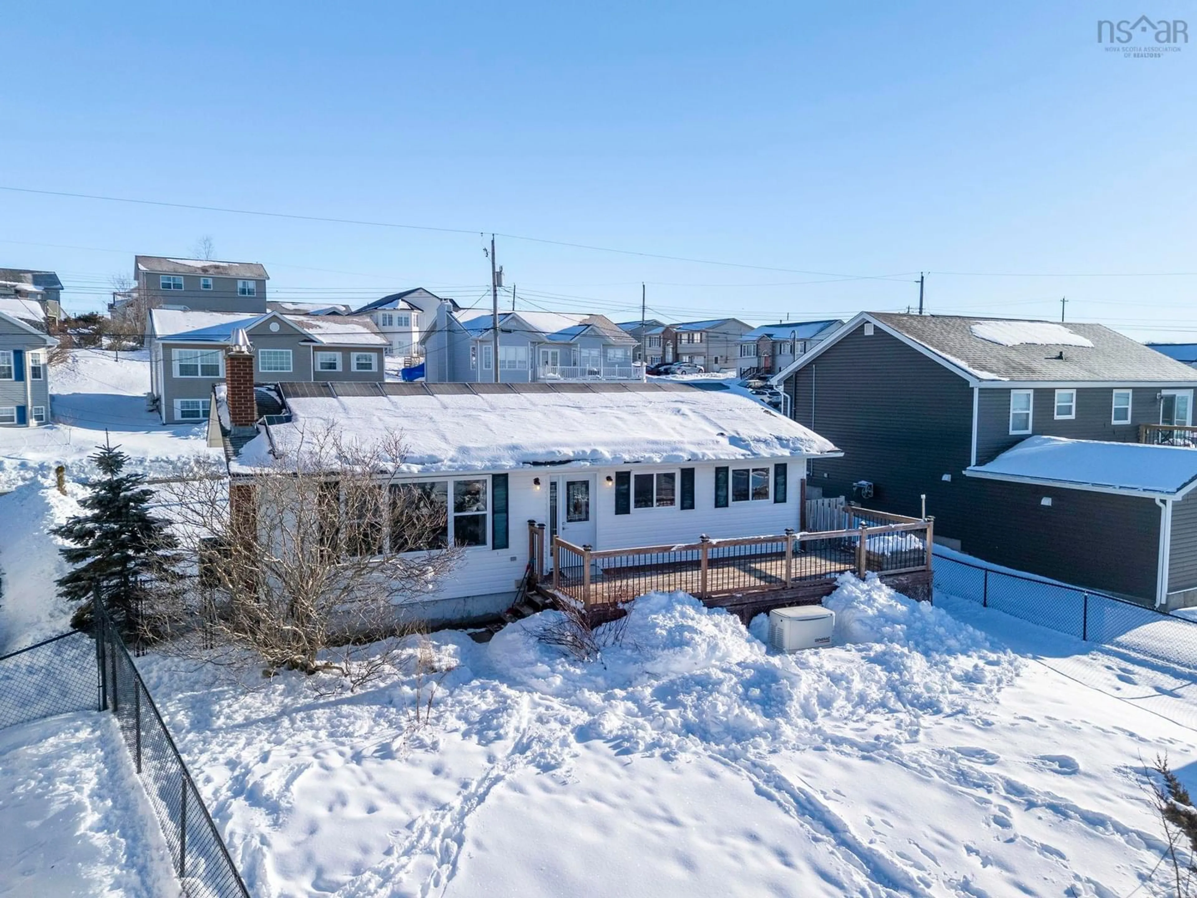 A pic from outside/outdoor area/front of a property/back of a property/a pic from drone, street for 6 Kiel Crt, Eastern Passage Nova Scotia B3G 1R3