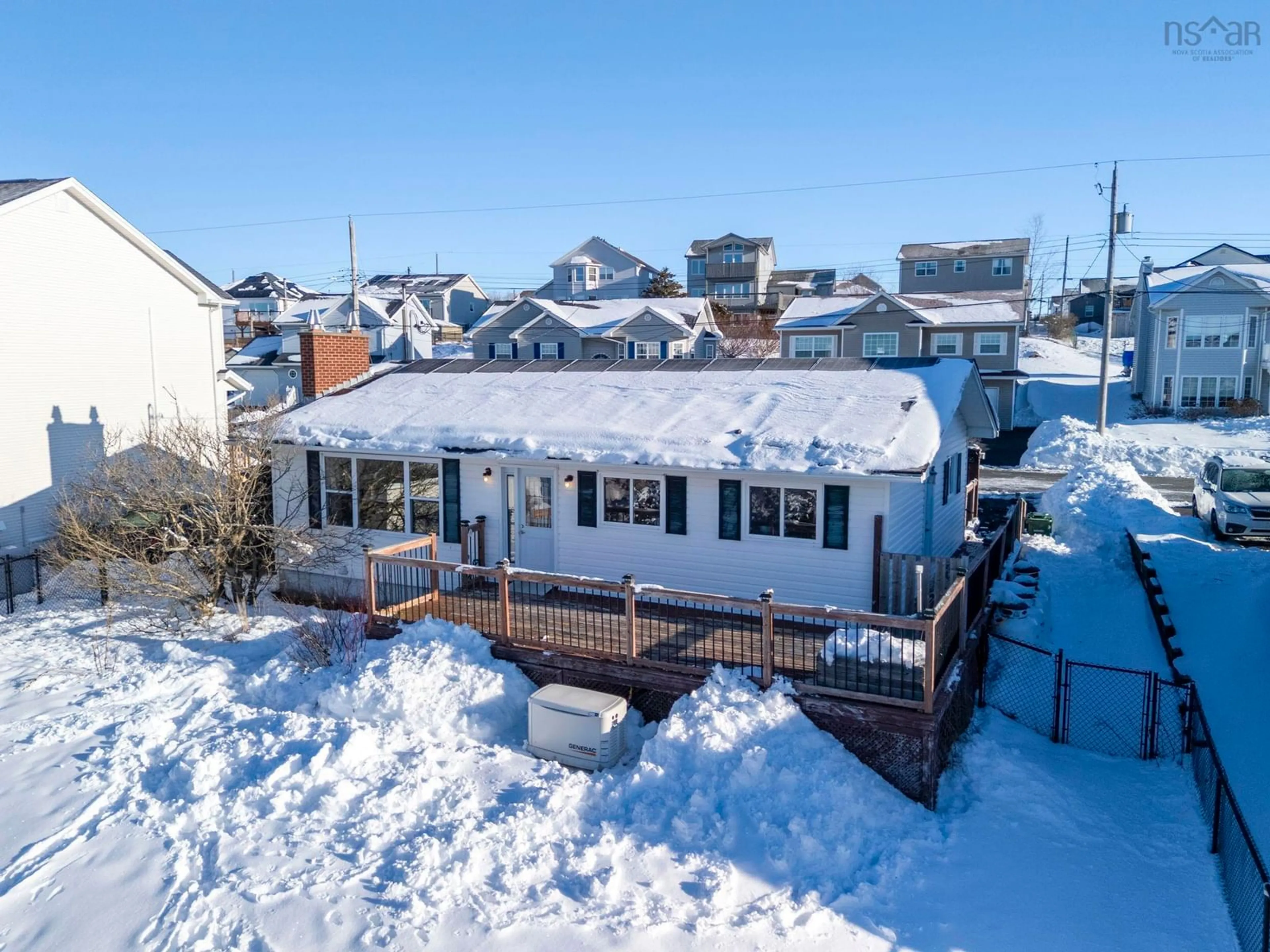 A pic from outside/outdoor area/front of a property/back of a property/a pic from drone, street for 6 Kiel Crt, Eastern Passage Nova Scotia B3G 1R3