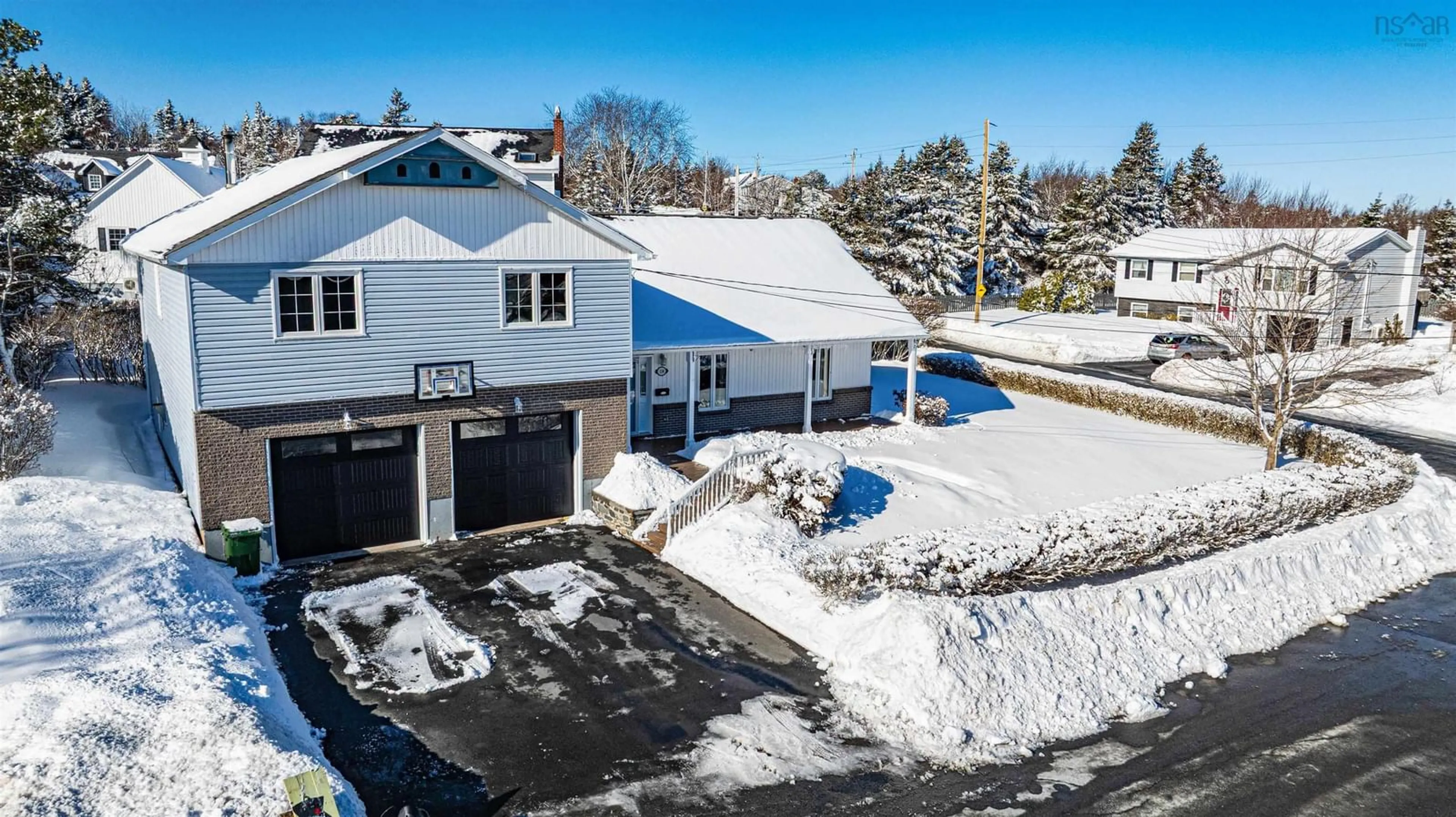 A pic from outside/outdoor area/front of a property/back of a property/a pic from drone, street for 114 Essex Dr, Herring Cove Nova Scotia B3V 1H9