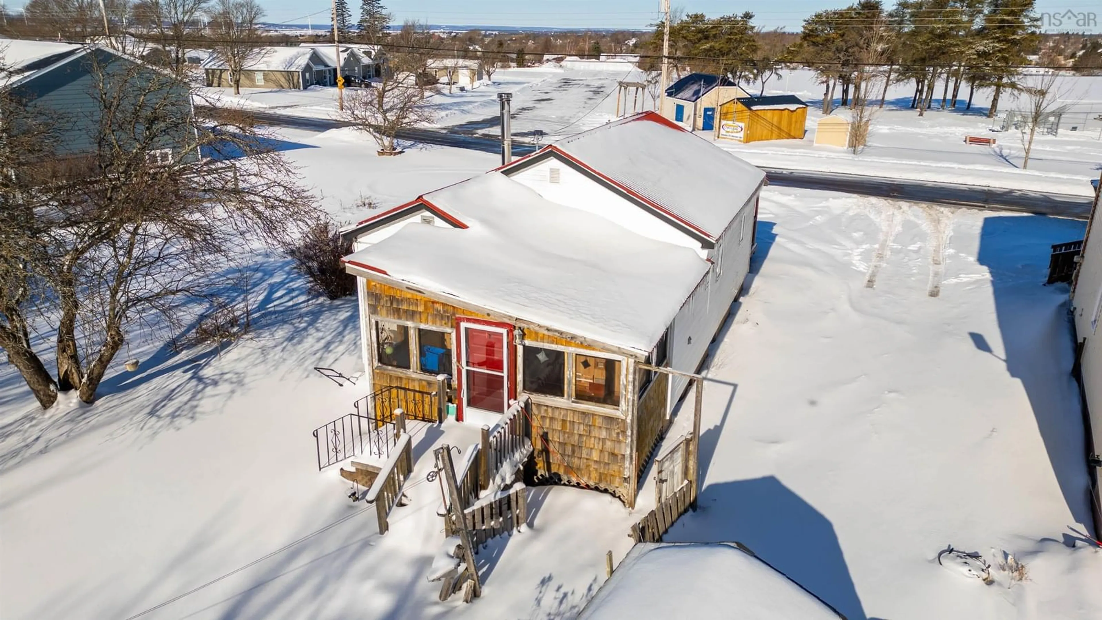 A pic from outside/outdoor area/front of a property/back of a property/a pic from drone, street for 135 Pleasant St, Amherst Nova Scotia B4H 1N4
