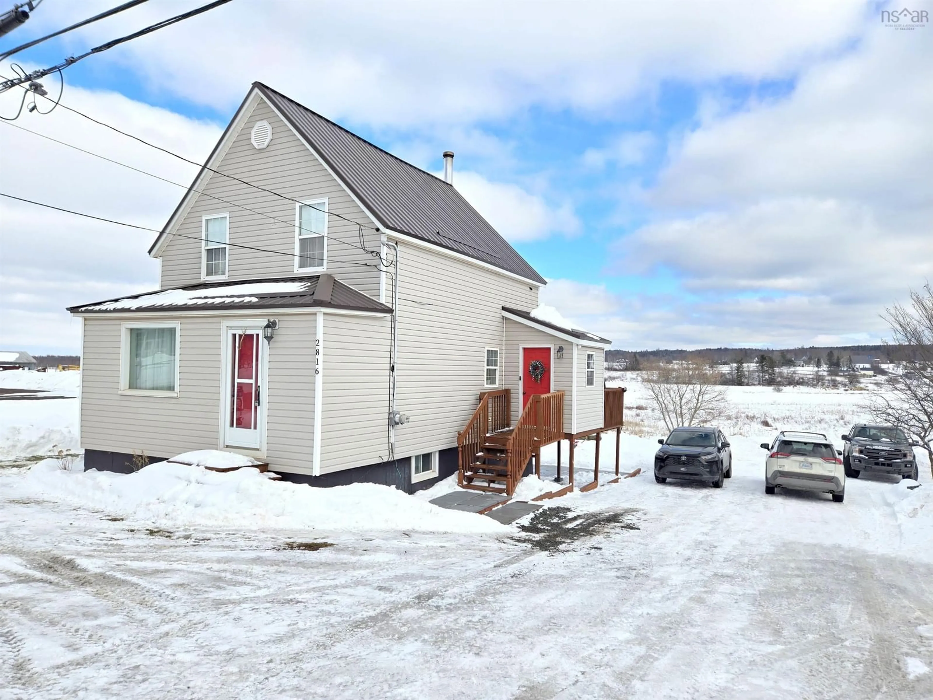A pic from outside/outdoor area/front of a property/back of a property/a pic from drone, street for 2816 Barronsfield Rd, River Hebert Nova Scotia B0L 1G0