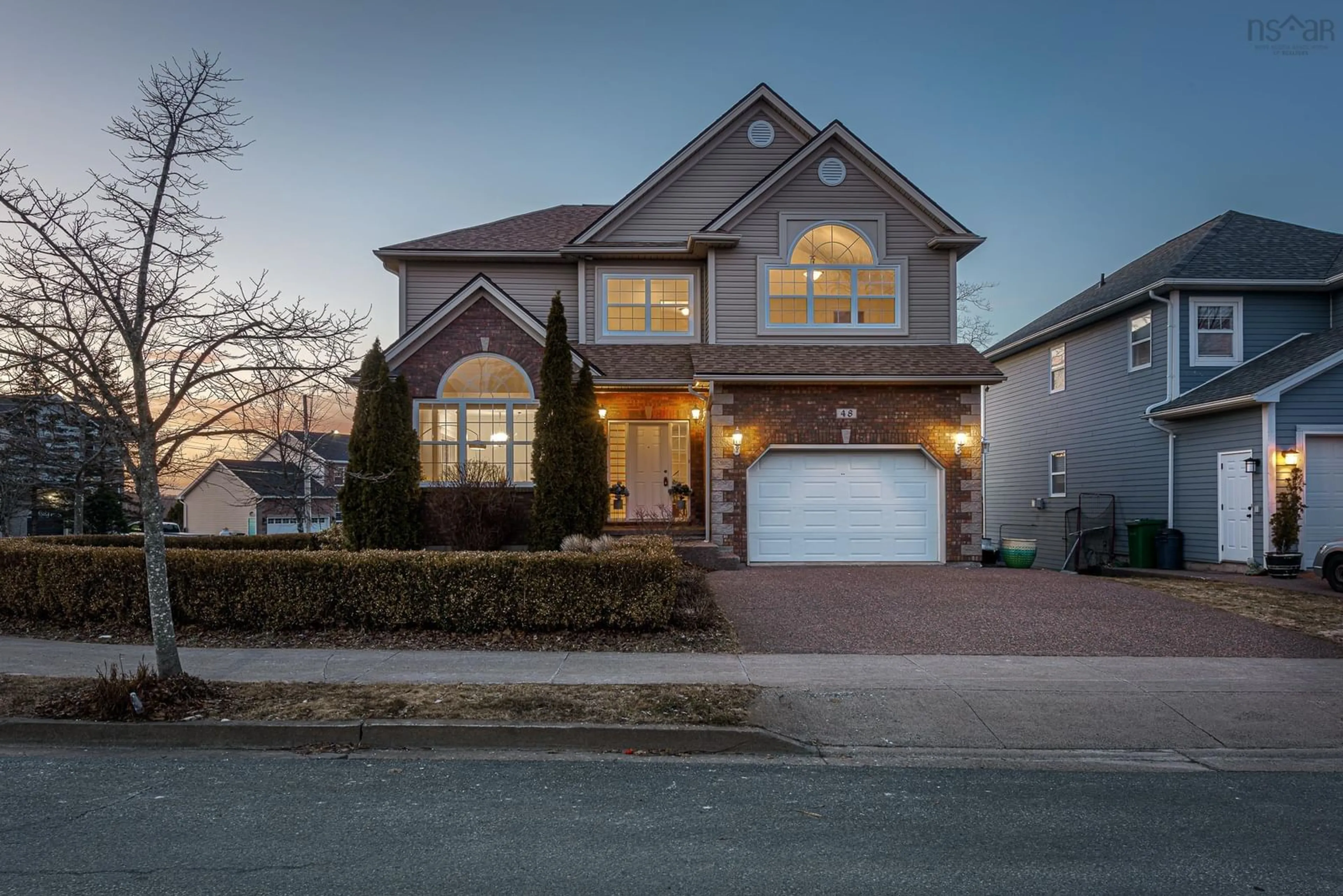 Home with brick exterior material, street for 48 Castlepark Grove, Clayton Park Nova Scotia B3M 4X9