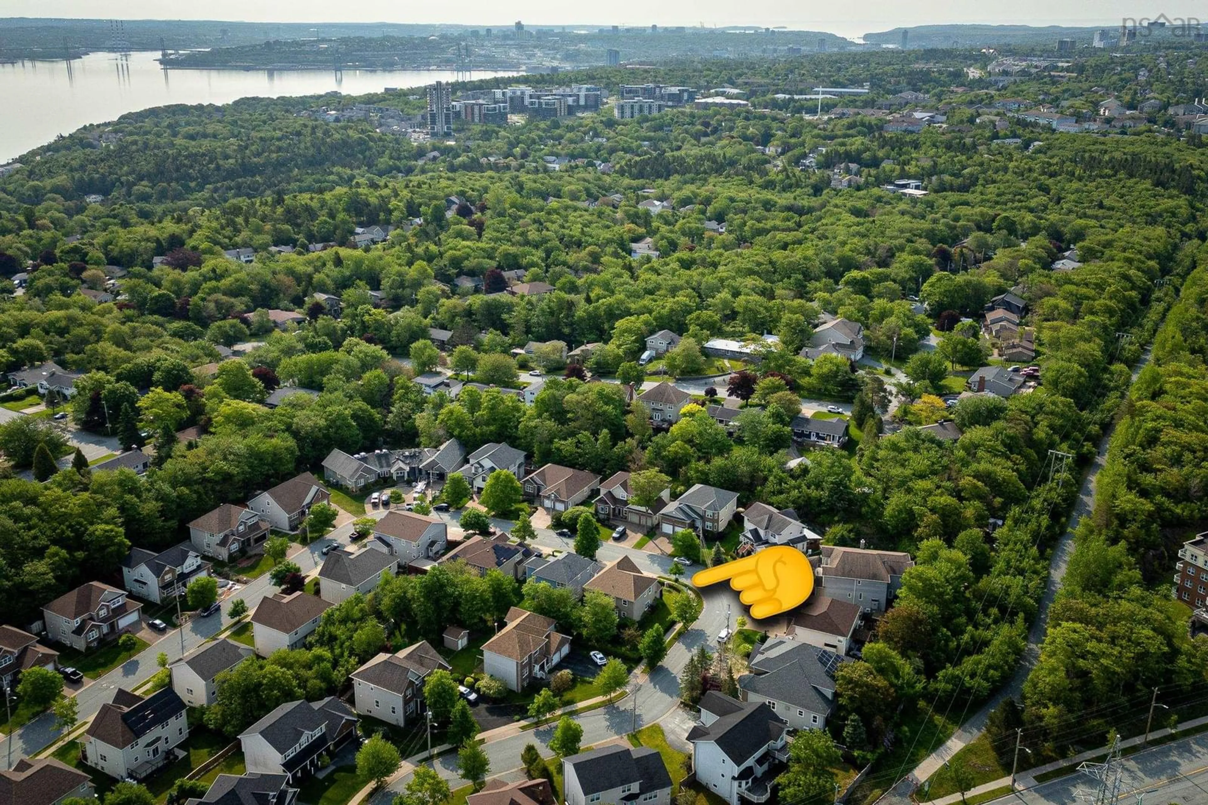 A pic from outside/outdoor area/front of a property/back of a property/a pic from drone, unknown for 48 Castlepark Grove, Clayton Park Nova Scotia B3M 4X9