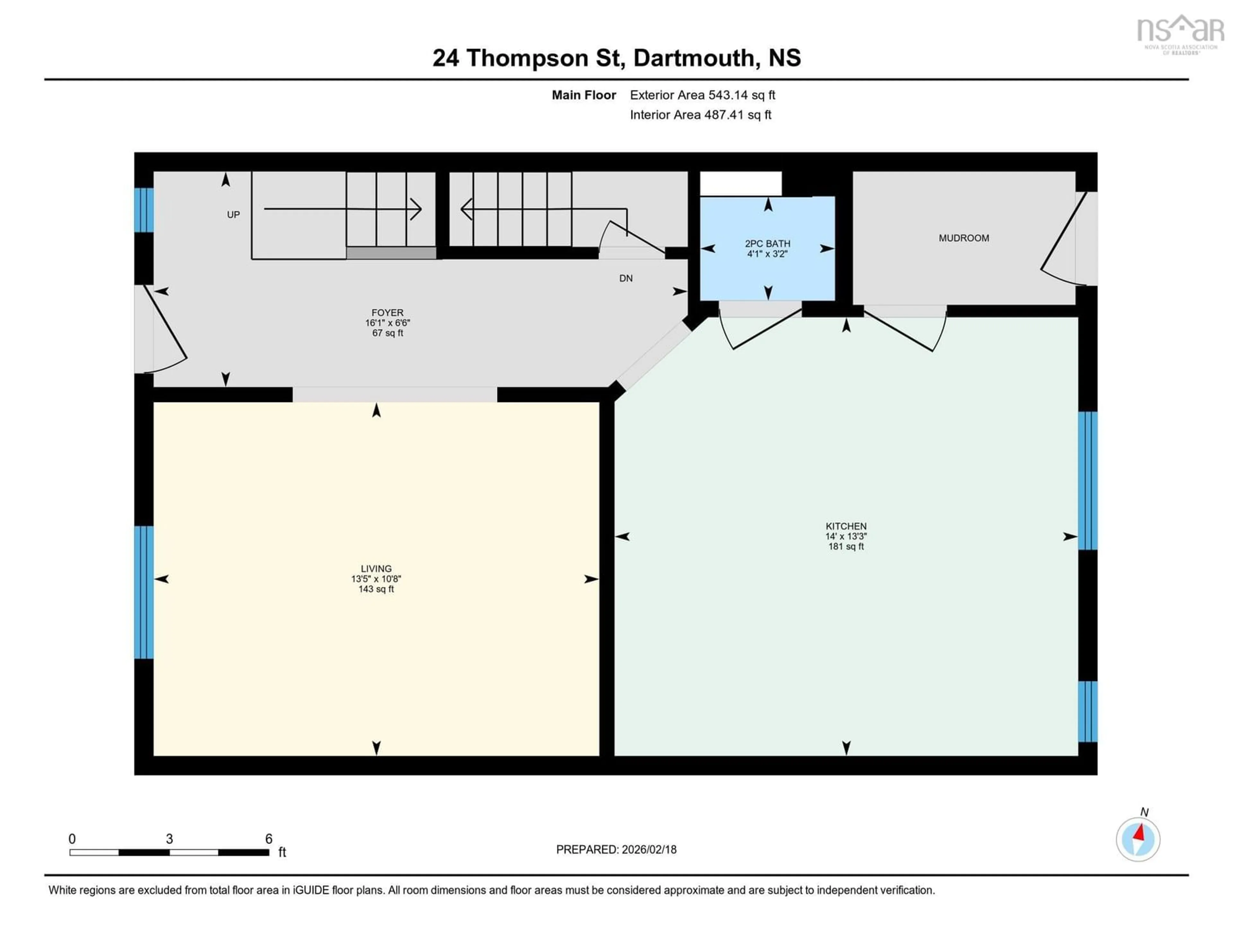 Floor plan for 24 Thompson St, Dartmouth Nova Scotia B2Y 2Y1