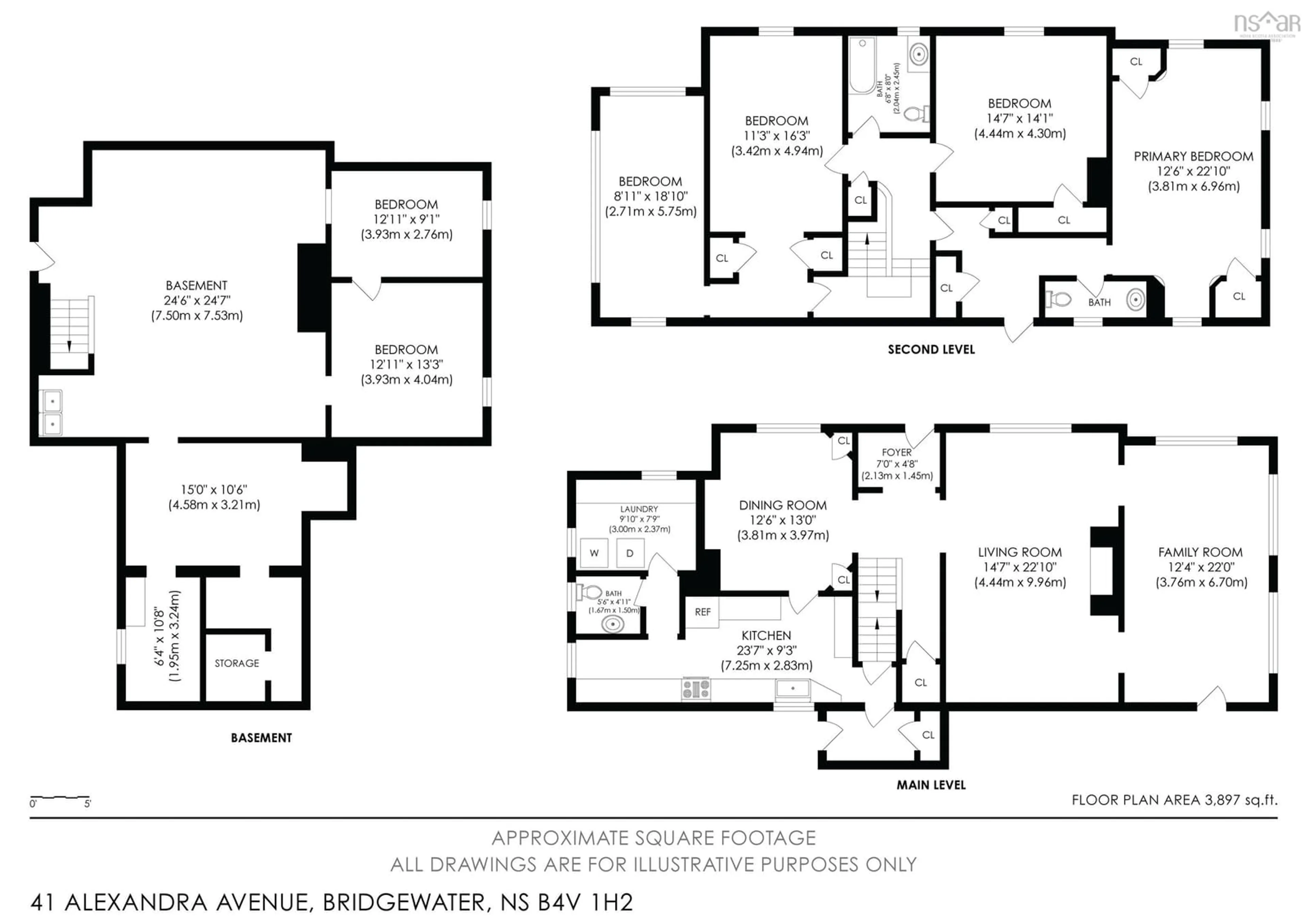 Floor plan for 41 Alexandra Ave, Bridgewater Nova Scotia B4V 1H2