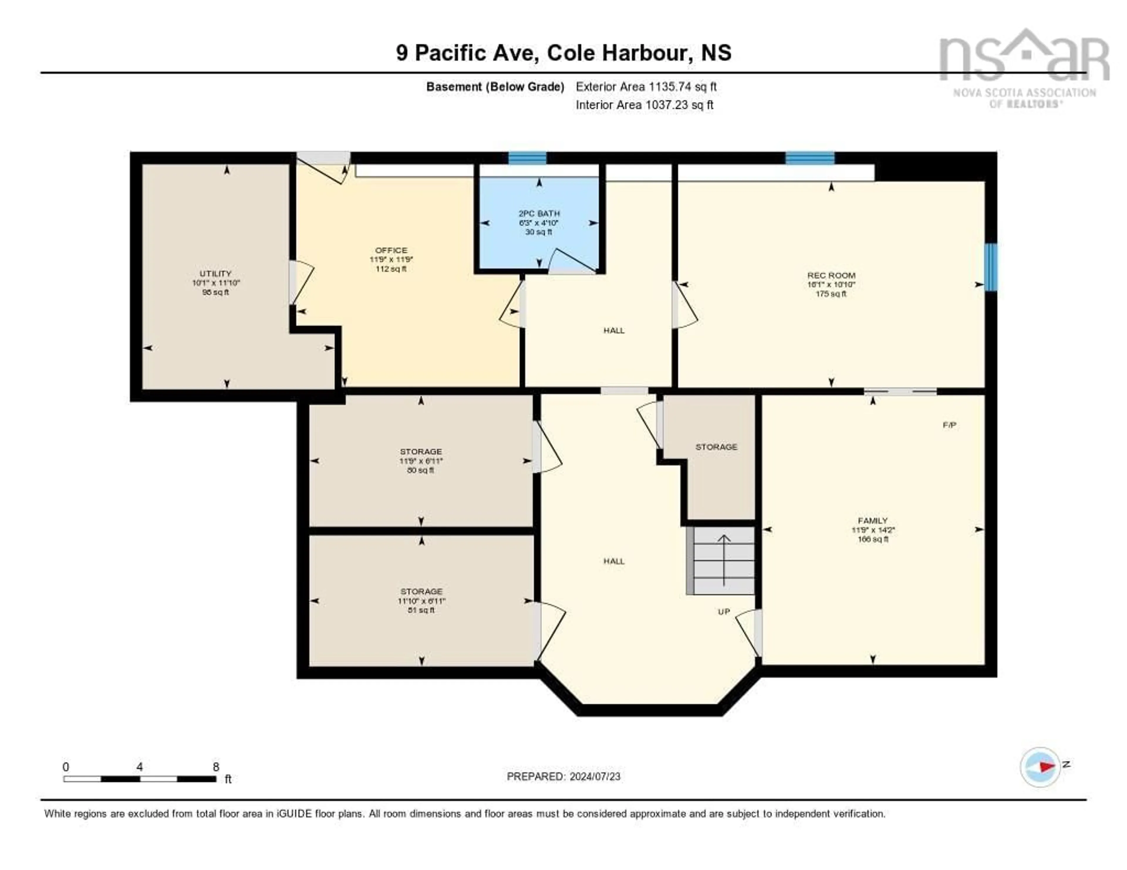 Floor plan for 9 Pacific Ave, Cole Harbour Nova Scotia B2Z 1C3