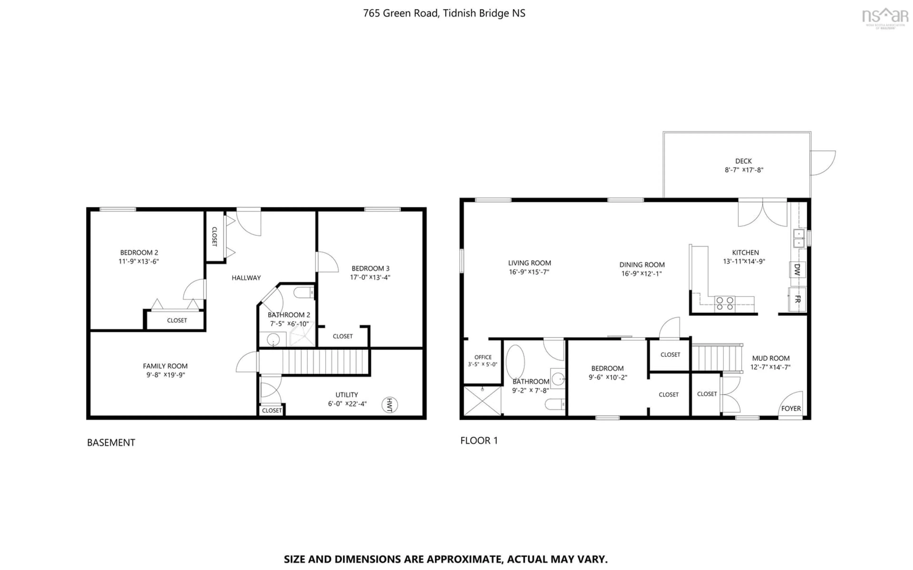 Floor plan for 765 Green Rd, Tidnish Bridge Nova Scotia B4H 3X9