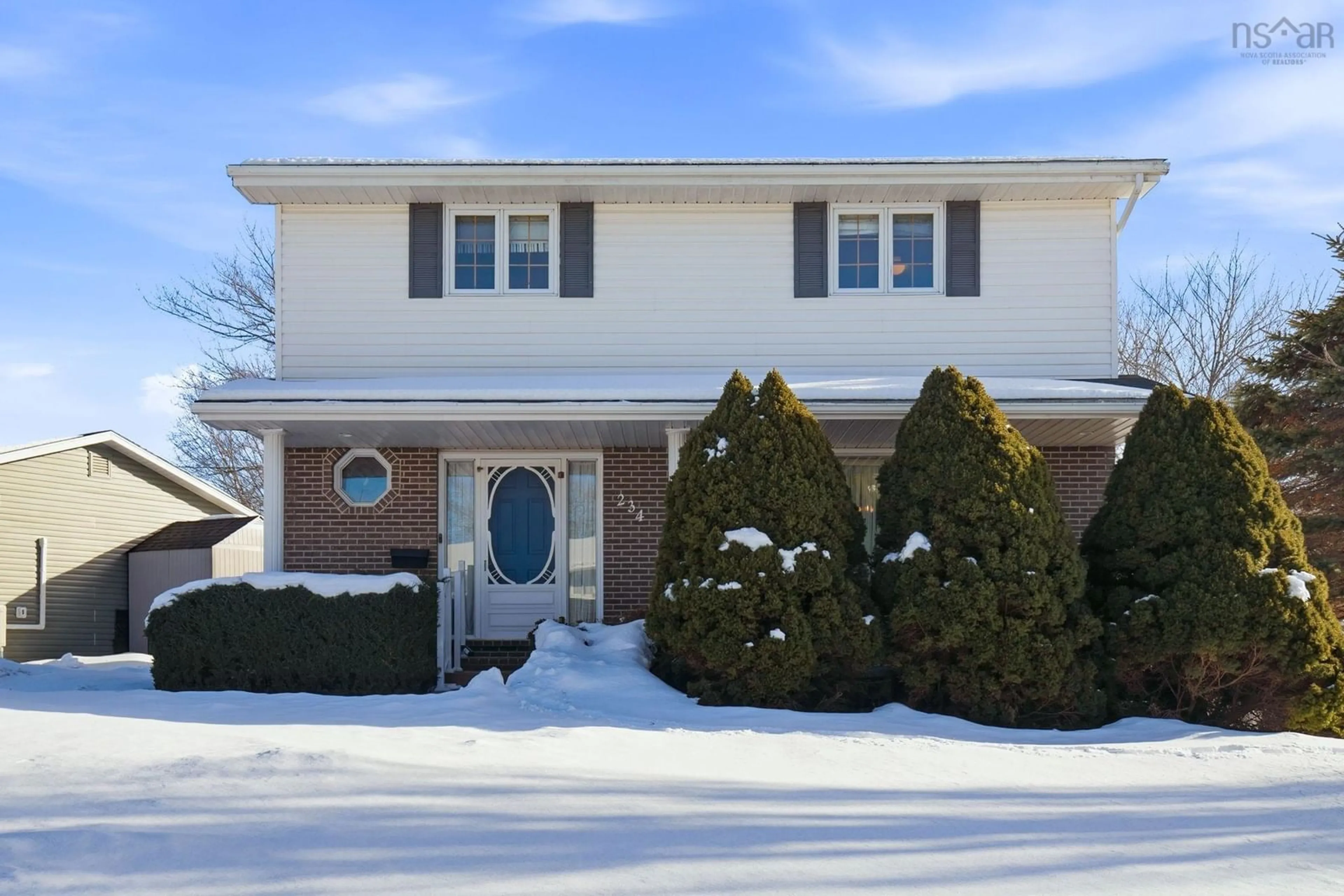 Home with vinyl exterior material, street for 234 Chandler Dr, Lower Sackville Nova Scotia B4C 1Y2