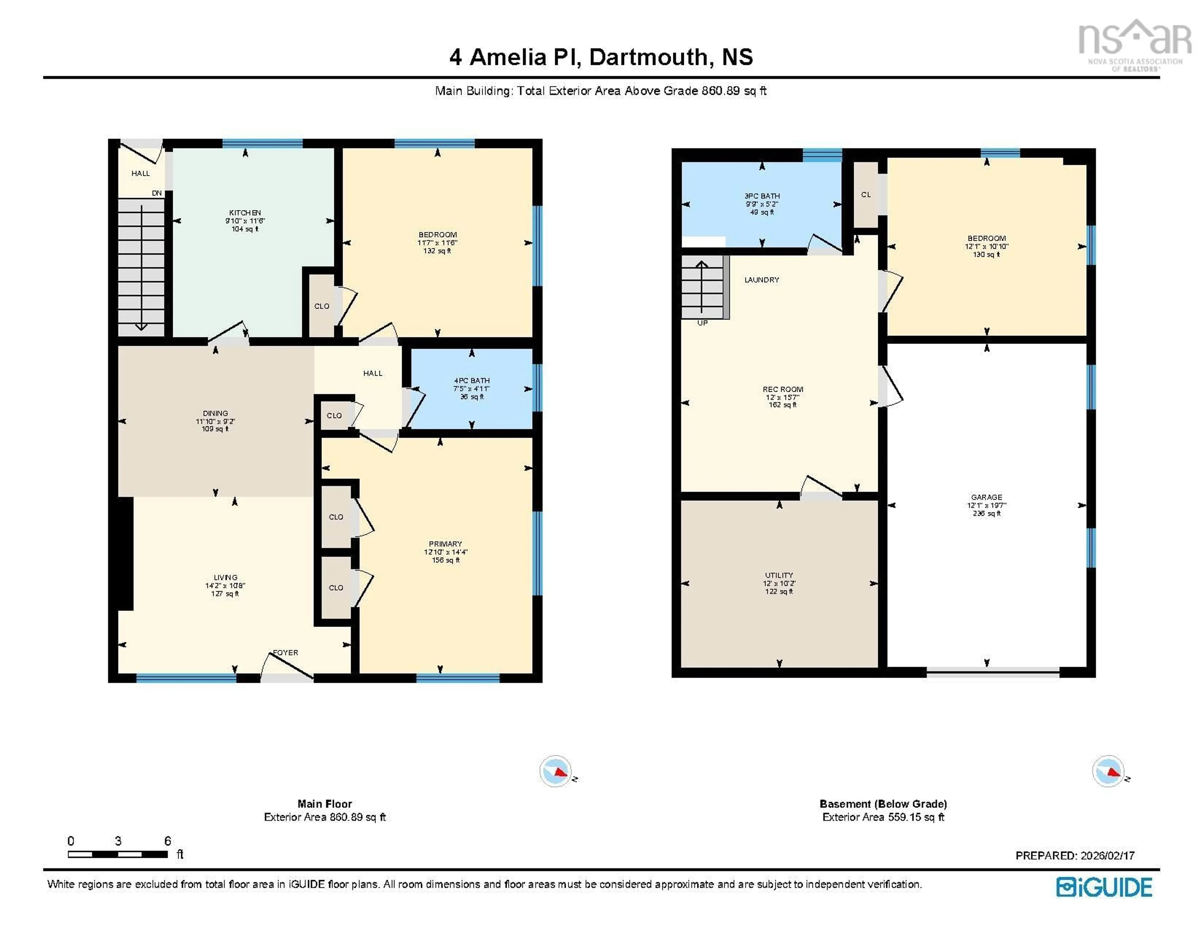 Floor plan for 4-4A Amelia Pl, Dartmouth Nova Scotia B2Y 2C8