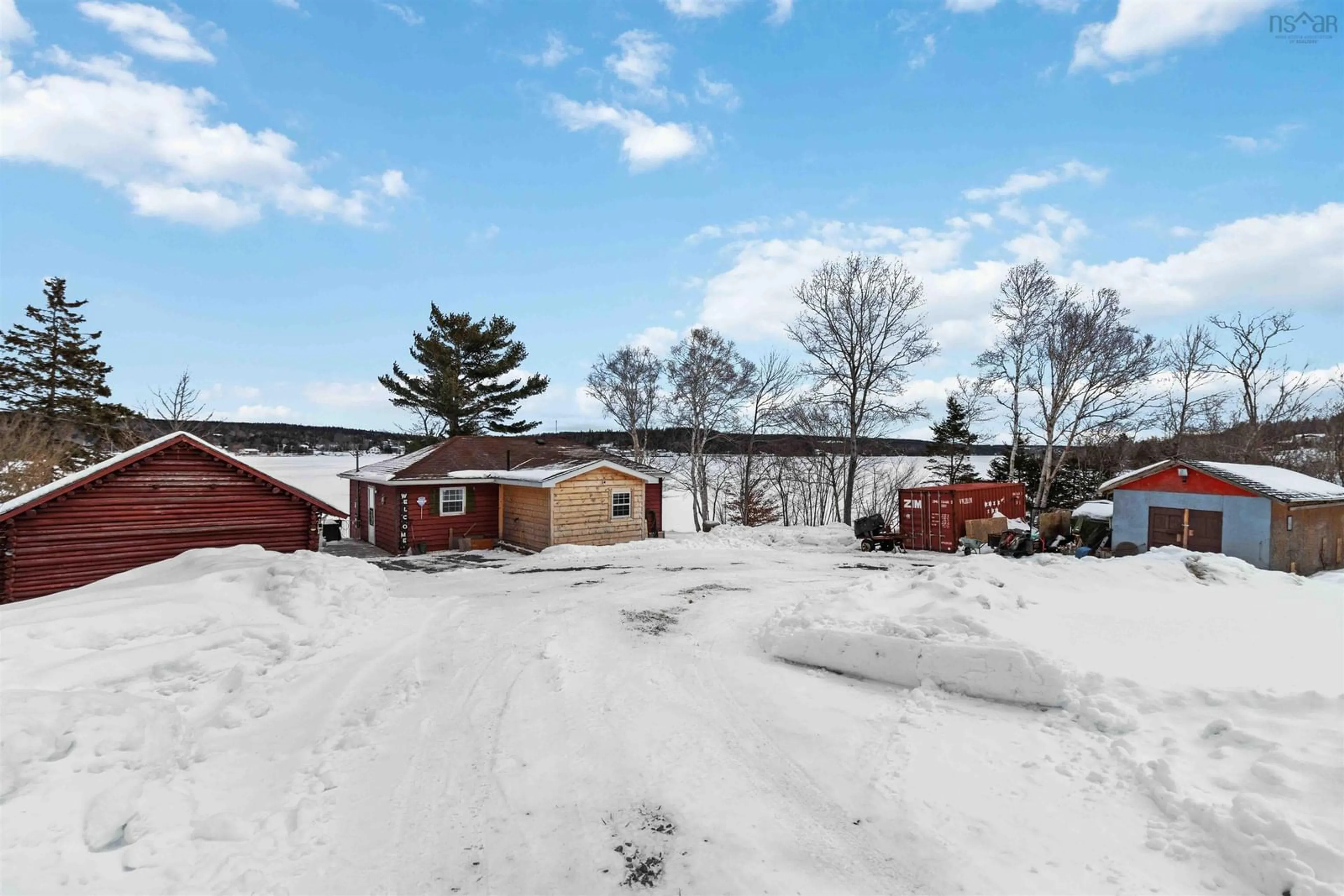 A pic from outside/outdoor area/front of a property/back of a property/a pic from drone, street for 41 Eldoras Lane, Sheet Harbour Nova Scotia B0J 3B0