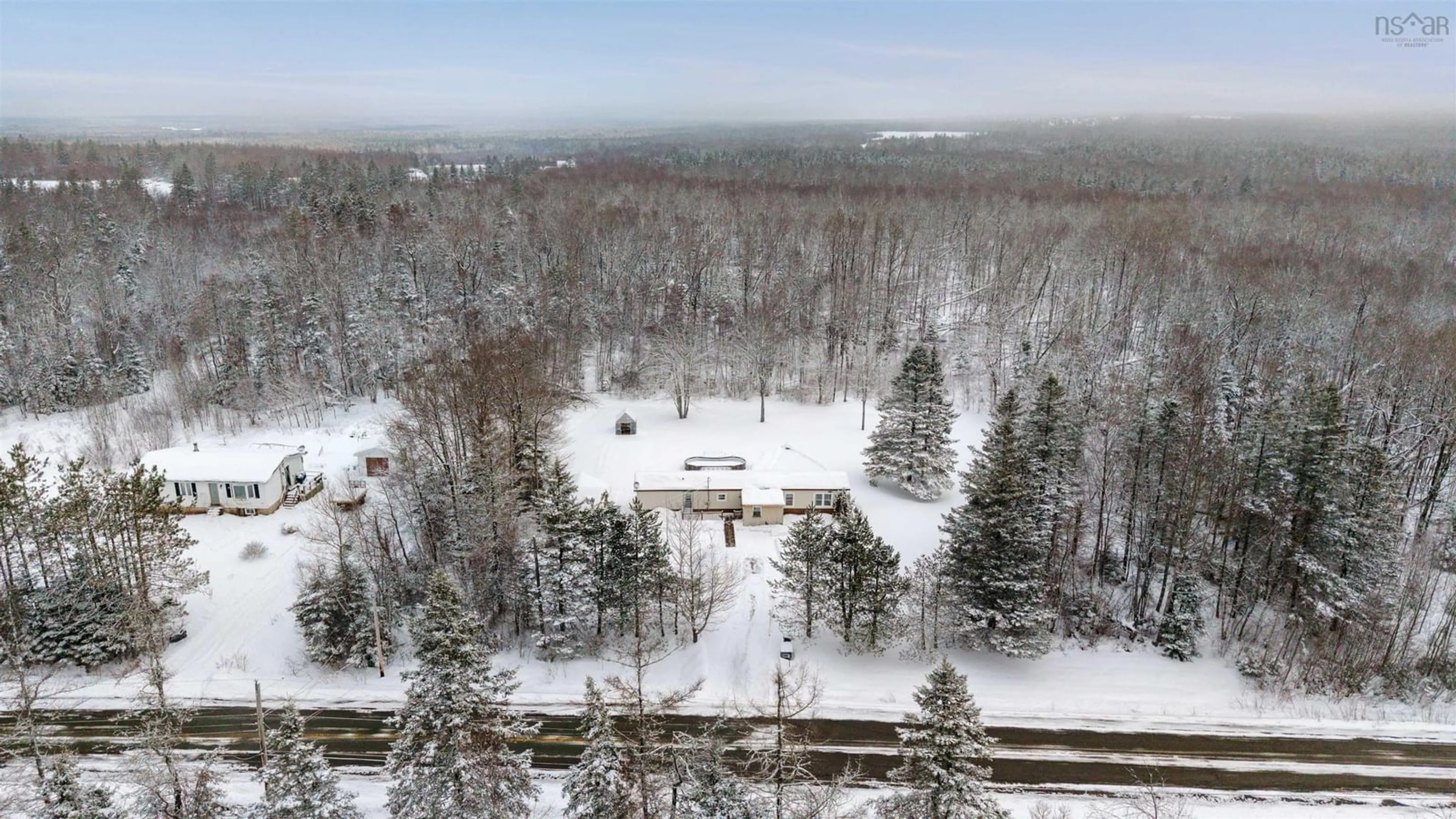 A pic from outside/outdoor area/front of a property/back of a property/a pic from drone, forest/trees view for 526 Old Halifax Rd, Stanley Nova Scotia B4H 3Y1