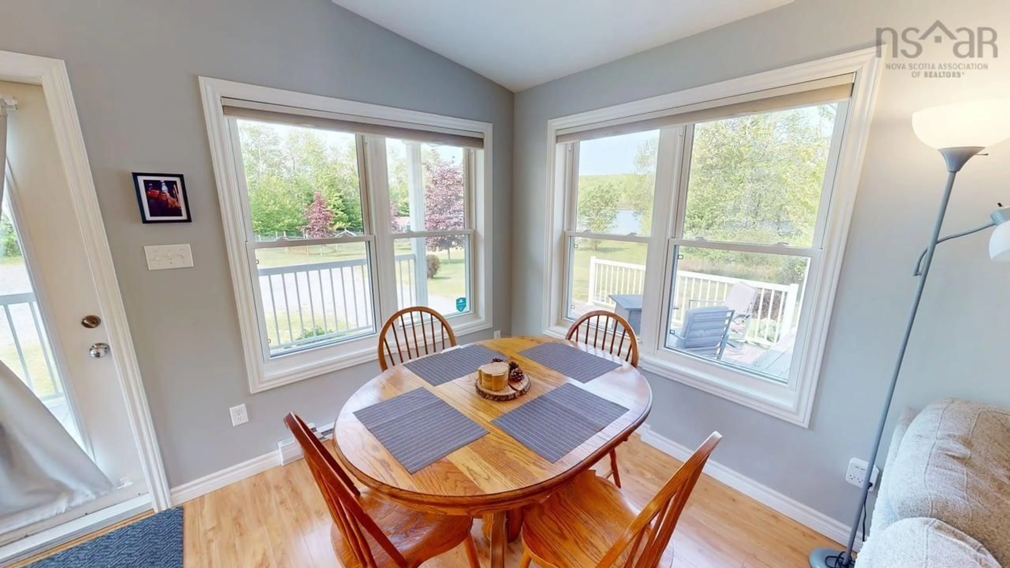 Dining room, wood/laminate floor for 13791 Nova Scotia Trunk 7, Lochiel Lake Nova Scotia B2G 2L3