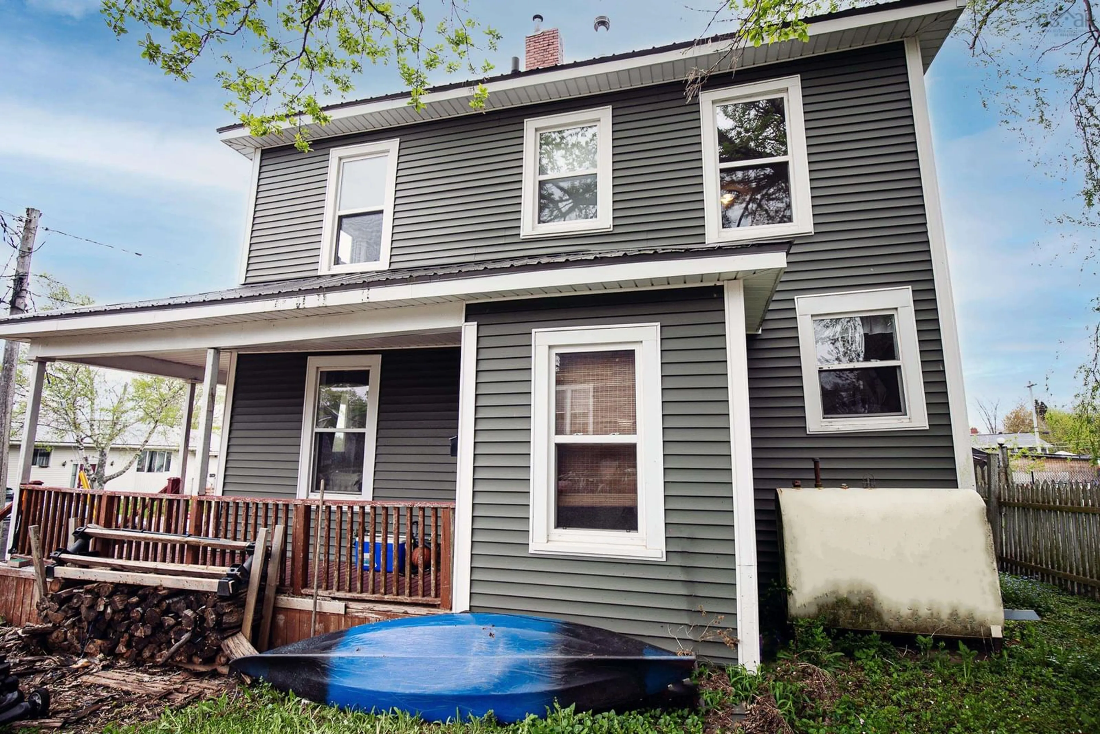 Home with vinyl exterior material, street for 29 Wellington St, Amherst Nova Scotia B4H 2J4